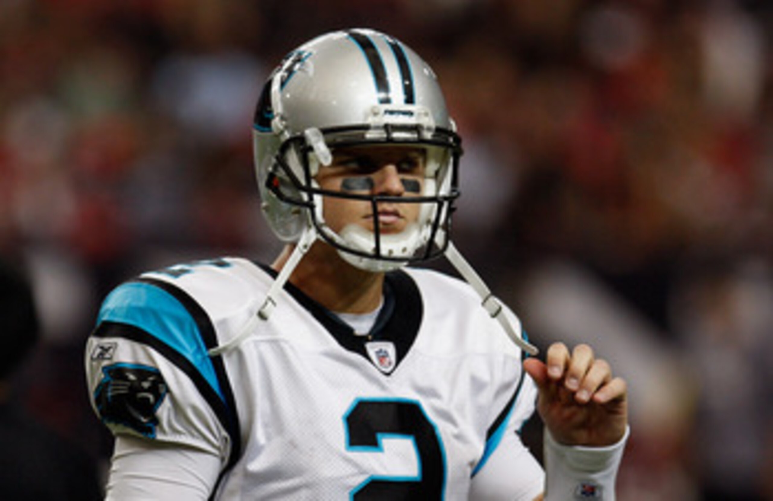 ATLANTA, GA - JANUARY 02: Jimmy Clausen #2 of the Carolina Panthers walks off the field in the second quarter during their game against the Atlanta Falcons at the Georgia Dome on January 2, 2011 in Atlanta, Georgia. (Photo by Scott Halleran/Getty Images ATLANTA, GA - JANUARY 02: Jimmy Clausen #2 of the Carolina Panthers walks off the field in the second quarter during their game against the Atlanta Falcons at the Georgia Dome on January 2, 2011 in Atlanta, Georgia. (Photo by Scott Halleran/Getty Images