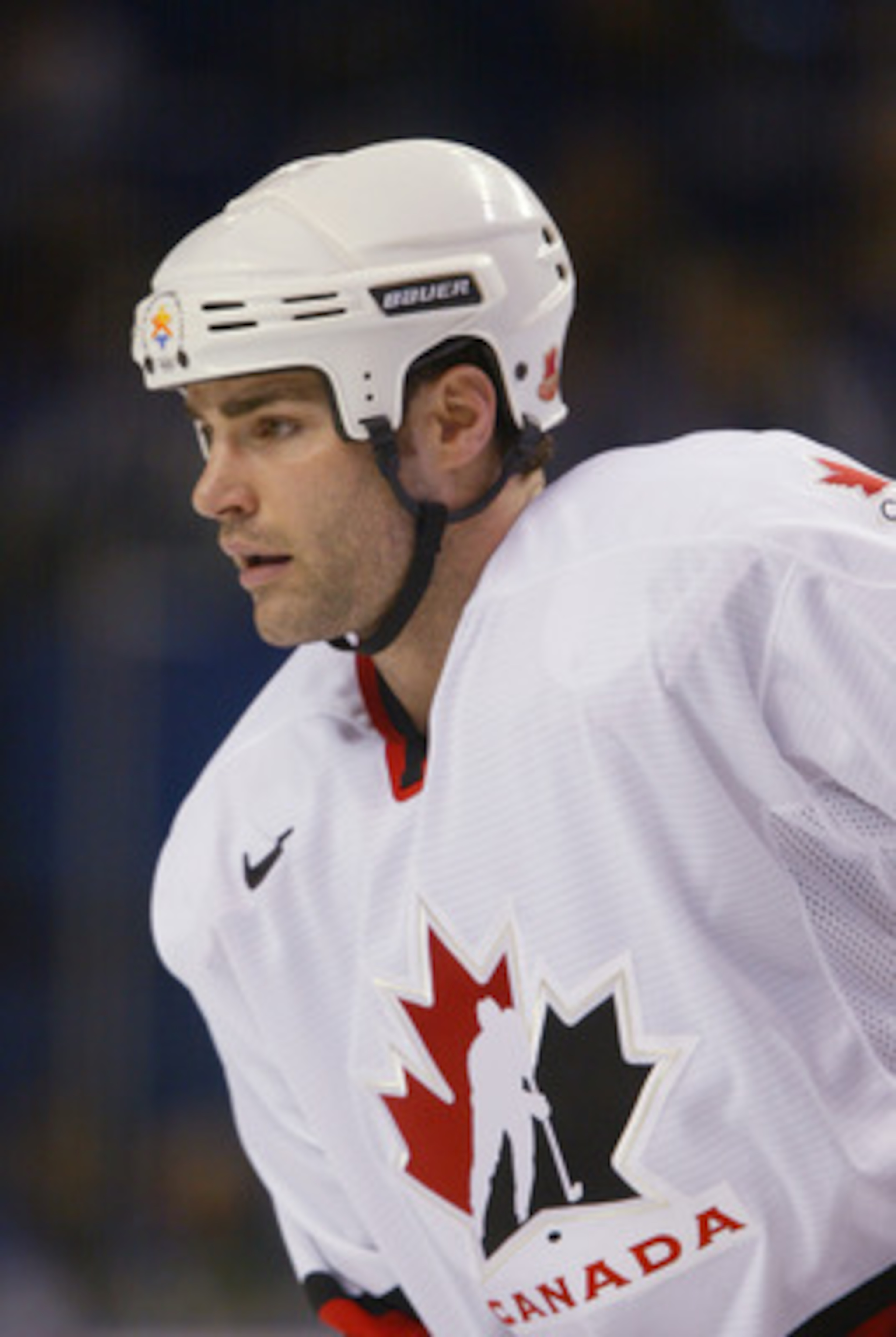 20 Feb 2002: Eric Lindros #88 of Canada during the men's quarterfinals against Finland at the Salt Lake City Winter Olympic Games at the E Center in Salt Lake City, Utah. DIGITAL IMAGE. Mandatory Credit: Robert Laberge/Getty Images 20 Feb 2002: Eric Lindros #88 of Canada during the men's quarterfinals against Finland at the Salt Lake City Winter Olympic Games at the E Center in Salt Lake City, Utah. DIGITAL IMAGE. Mandatory Credit: Robert Laberge/Getty Images