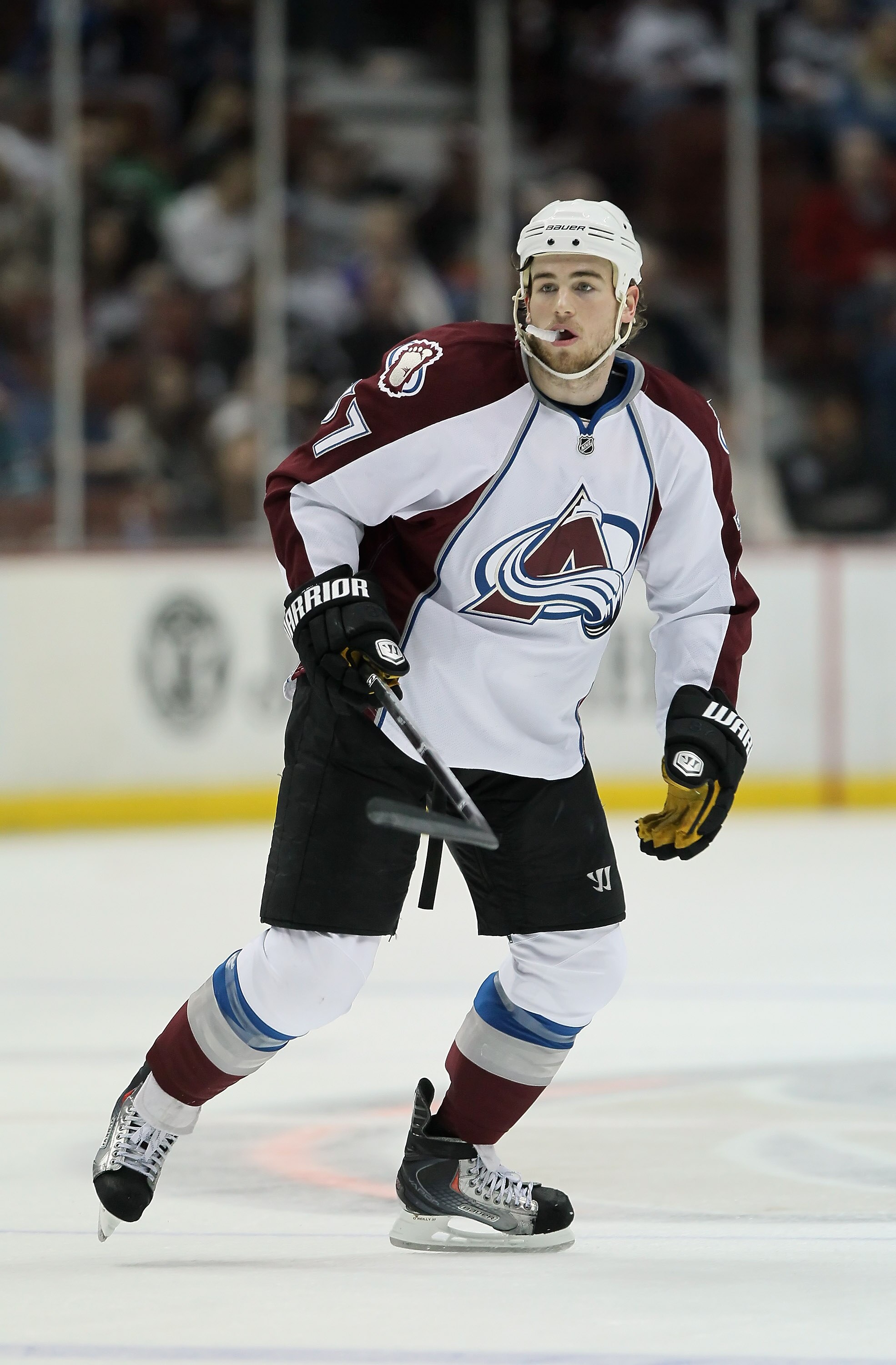 ANAHEIM, CA - FEBRUARY 27:  Ryan O'Reilly #37 of the Colorado Avalanche skates against the Anaheim Ducks at Honda Center on February 27, 2011 in Anaheim, California.  (Photo by Jeff Gross/Getty Images)