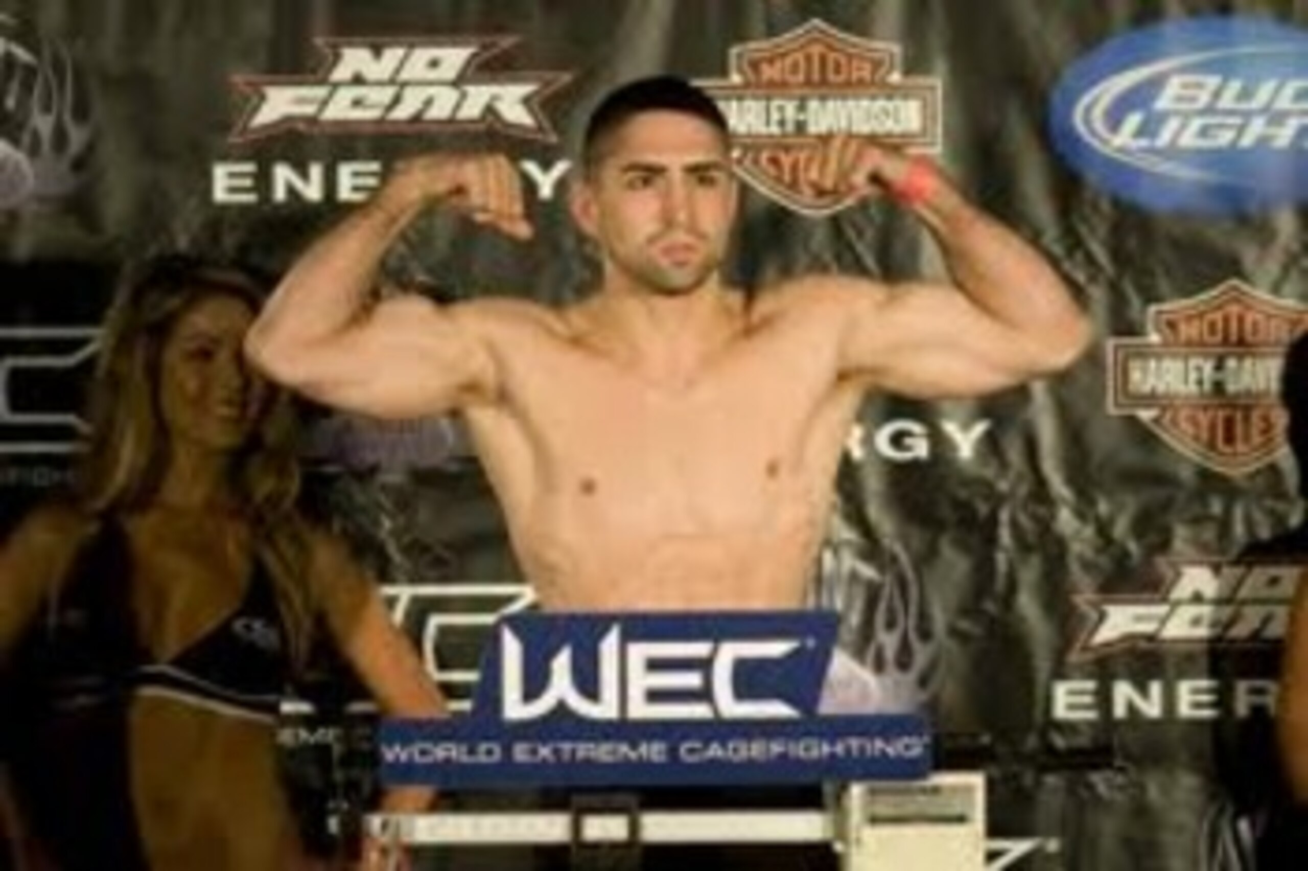 Ricardo Lamas squaring off against Matt Grice