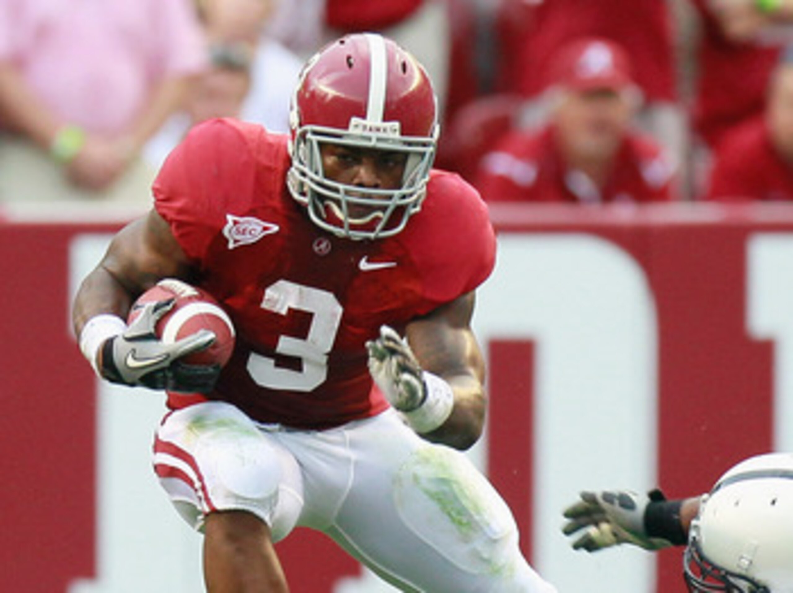 TUSCALOOSA, AL - SEPTEMBER 11:  Trent Richardson #3 of the Alabama Crimson Tide against the Penn State Nittany Lions at Bryant-Denny Stadium on September 11, 2010 in Tuscaloosa, Alabama.  (Photo by Kevin C. Cox/Getty Images)