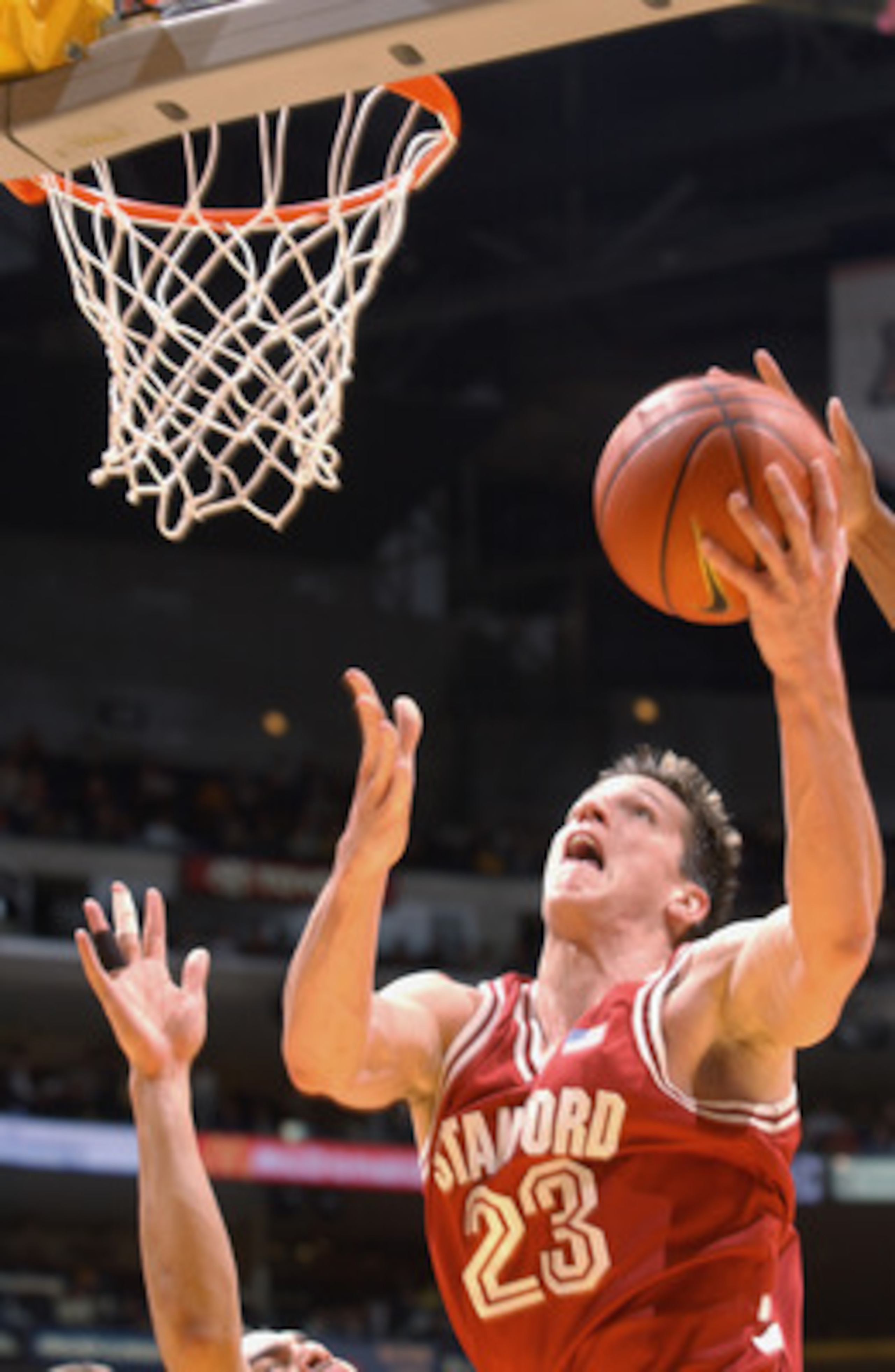 07 Mar 2002: Casey Jacobsen #23 of Stanford shoots over the defense of USC during the men's Pacific 10 Tournament at Staplles Center in Los Angeles, California. DIGITAL IMAGE. Mandatory Credit: Harry How/Getty Images 07 Mar 2002: Casey Jacobsen #23 of Stanford shoots over the defense of USC during the men's Pacific 10 Tournament at Staplles Center in Los Angeles, California. DIGITAL IMAGE. Mandatory Credit: Harry How/Getty Images