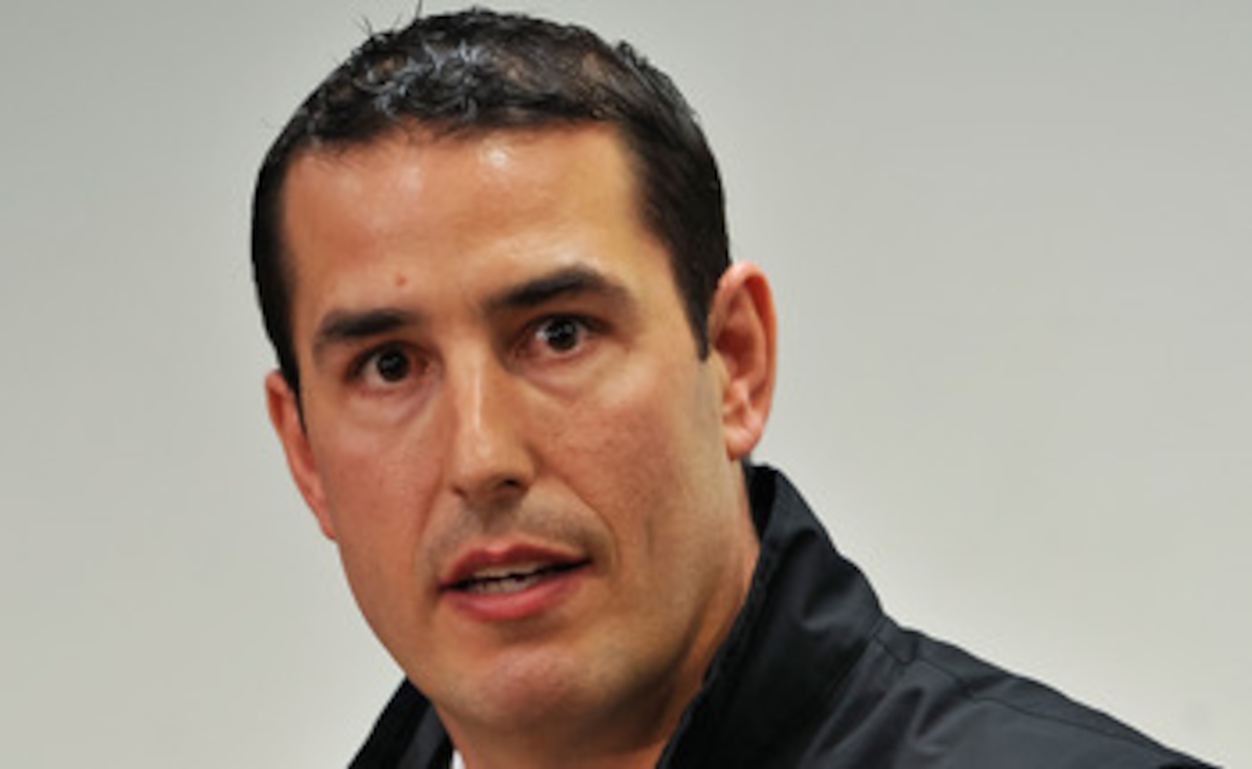 COLUMBUS, OH - MARCH 30:  Assistant Head Coach Luke Fickell speaks to the media during a press conference before the start of Spring practices at the Woody Hayes Athletic Center at The Ohio State University on March 30, 2011 in Columbus, Ohio. Fickell wil