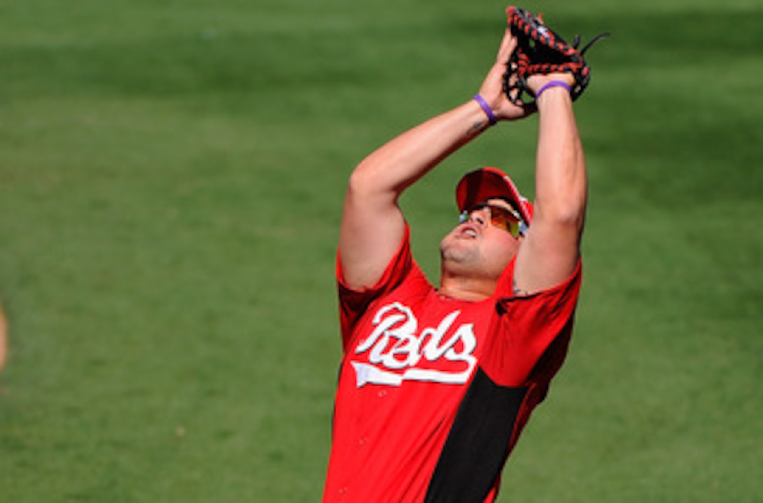 SCOTTSDALE, AZ - MARCH 14: Yonder Alonso #23 of the Cincinnati Reds against the Colorodo Rockies during the spring training baseball game at Salt River Fields at Talking Stick on March 14, 2011 in Scottsdale, Arizona. (Photo by Kevork Djansezian/Getty I SCOTTSDALE, AZ - MARCH 14: Yonder Alonso #23 of the Cincinnati Reds against the Colorodo Rockies during the spring training baseball game at Salt River Fields at Talking Stick on March 14, 2011 in Scottsdale, Arizona. (Photo by Kevork Djansezian/Getty I