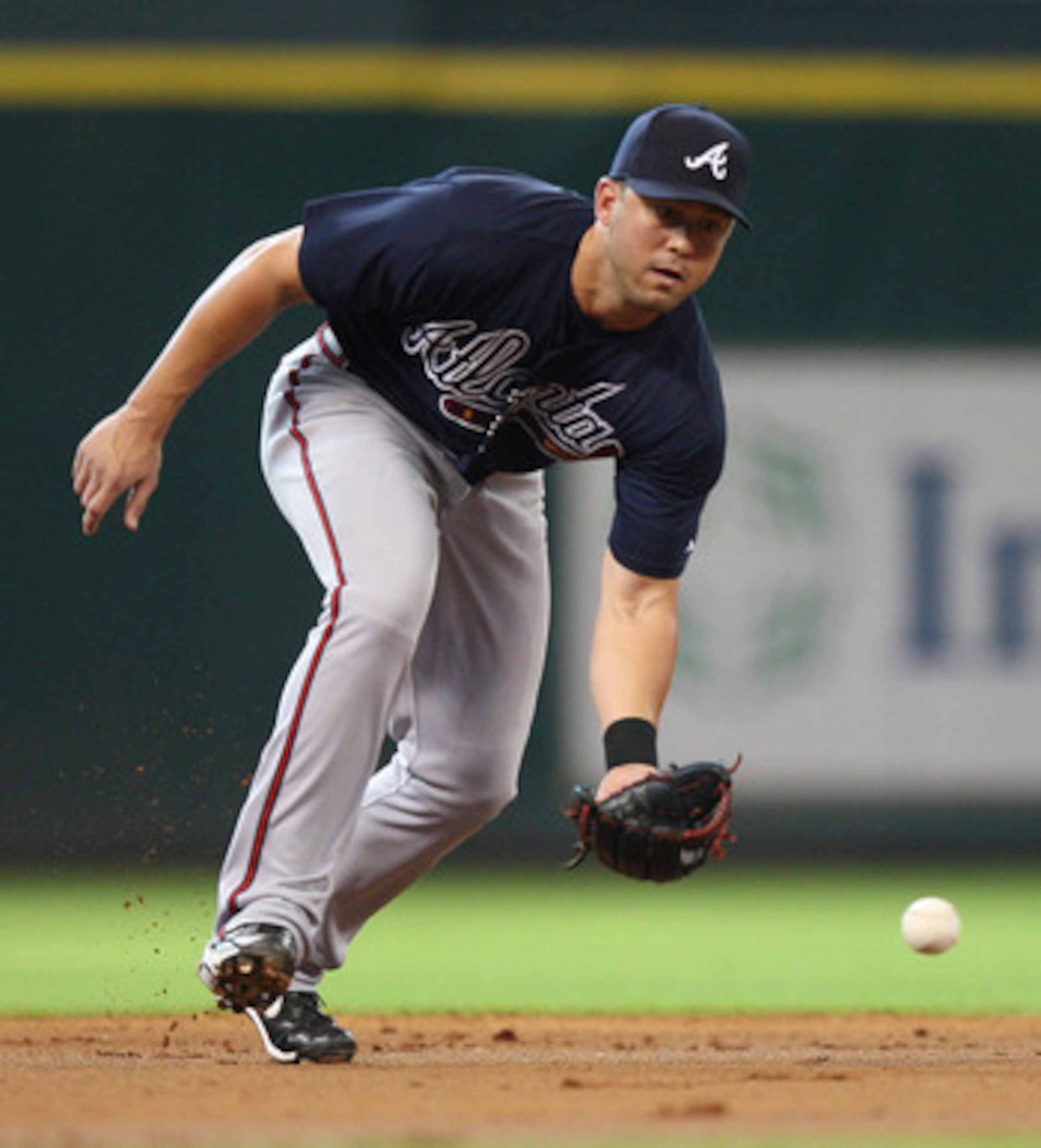 HOUSTON - JUNE 13: Shortstop Brandon Hicks #23 fields a ball during a baseball game against the Atlanta Braves at Minute Maid Park on June 13, 2011 in Houston, Texas. (Photo by Bob Levey/Getty Images) HOUSTON - JUNE 13: Shortstop Brandon Hicks #23 fields a ball during a baseball game against the Atlanta Braves at Minute Maid Park on June 13, 2011 in Houston, Texas. (Photo by Bob Levey/Getty Images)