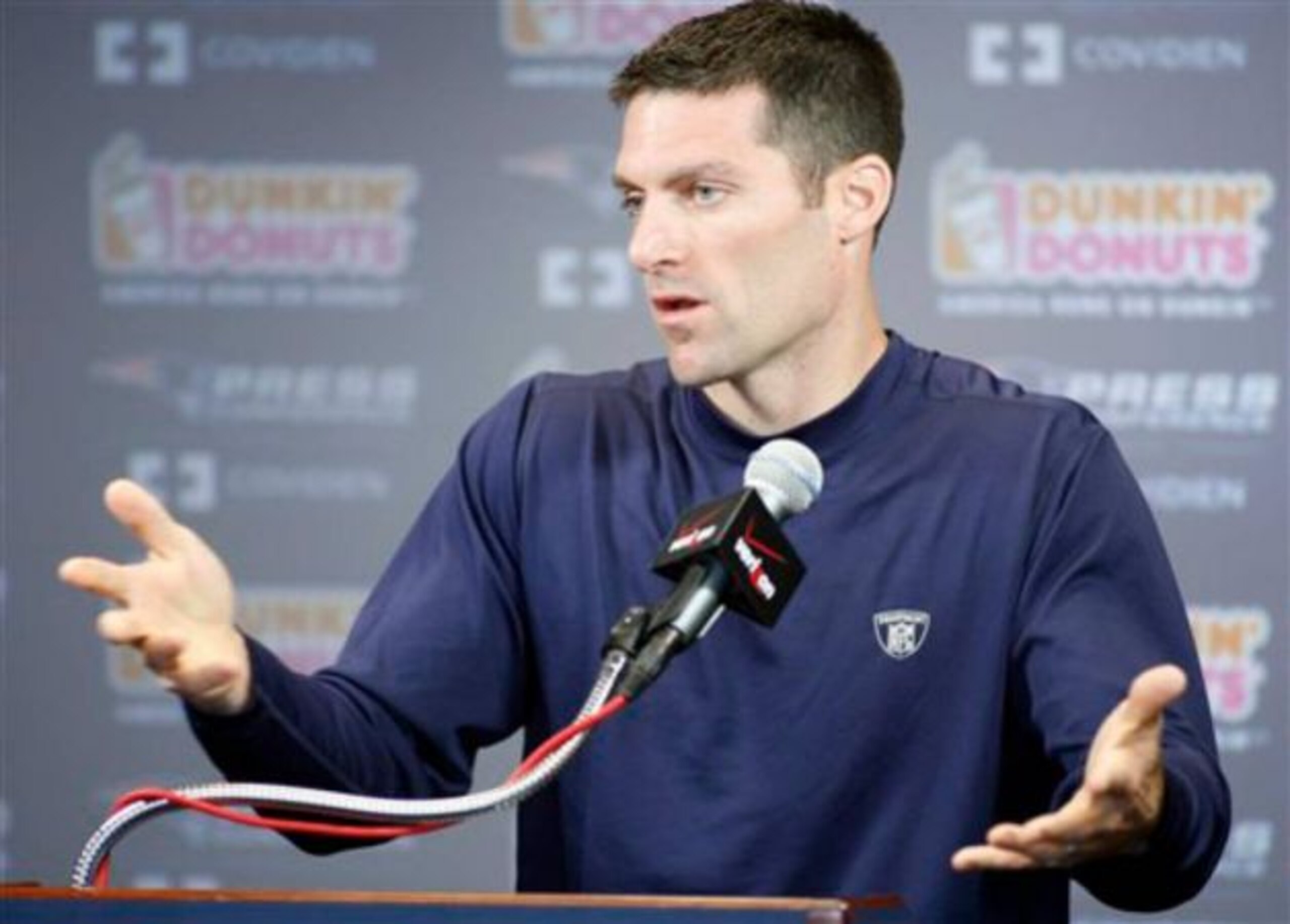 Patriots' Director of Player Personnel Nick Caserio