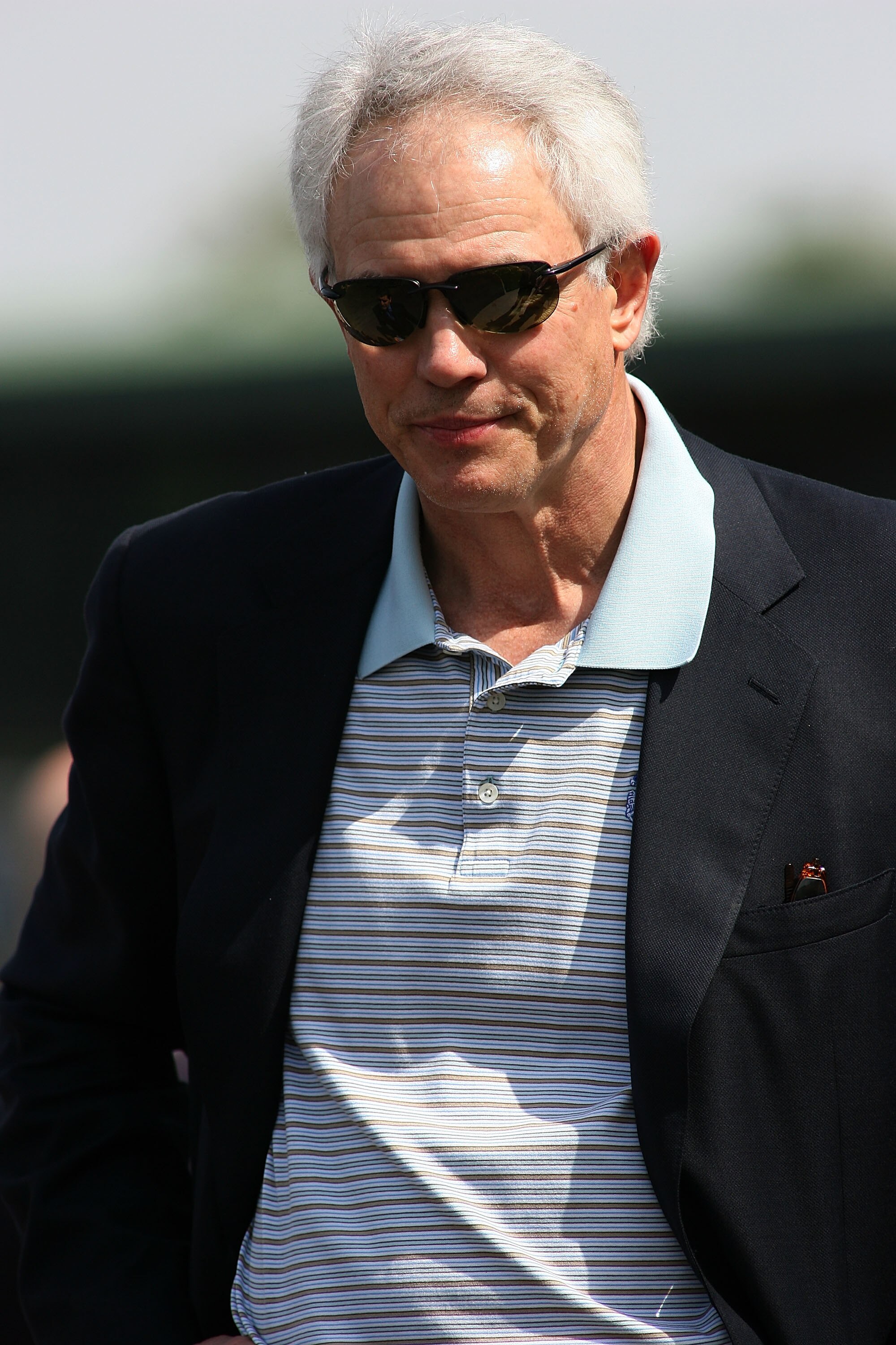 ARCADIA, CA - APRIL 03: General Manager Mitch Kupchak of the Los Angeles Lakers stands in the Winner's Circle before the 73rd running of the Grade I Santa Anita Derby on April 3, 2010 at Santa Anita Race Track in Arcadia, California. (Photo by Jeff Golden