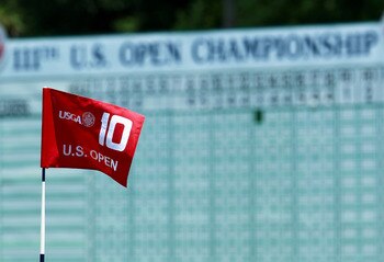BETHESDA, MD - JUNE 13: The flag on the tenth hole blows in the breeze during a practice round prior to the start of the 111th U.S. Open at Congressional Country Club on June 13, 2011 in Bethesda, Maryland. (Photo by Scott Halleran/Getty Images) BETHESDA, MD - JUNE 13: The flag on the tenth hole blows in the breeze during a practice round prior to the start of the 111th U.S. Open at Congressional Country Club on June 13, 2011 in Bethesda, Maryland. (Photo by Scott Halleran/Getty Images)