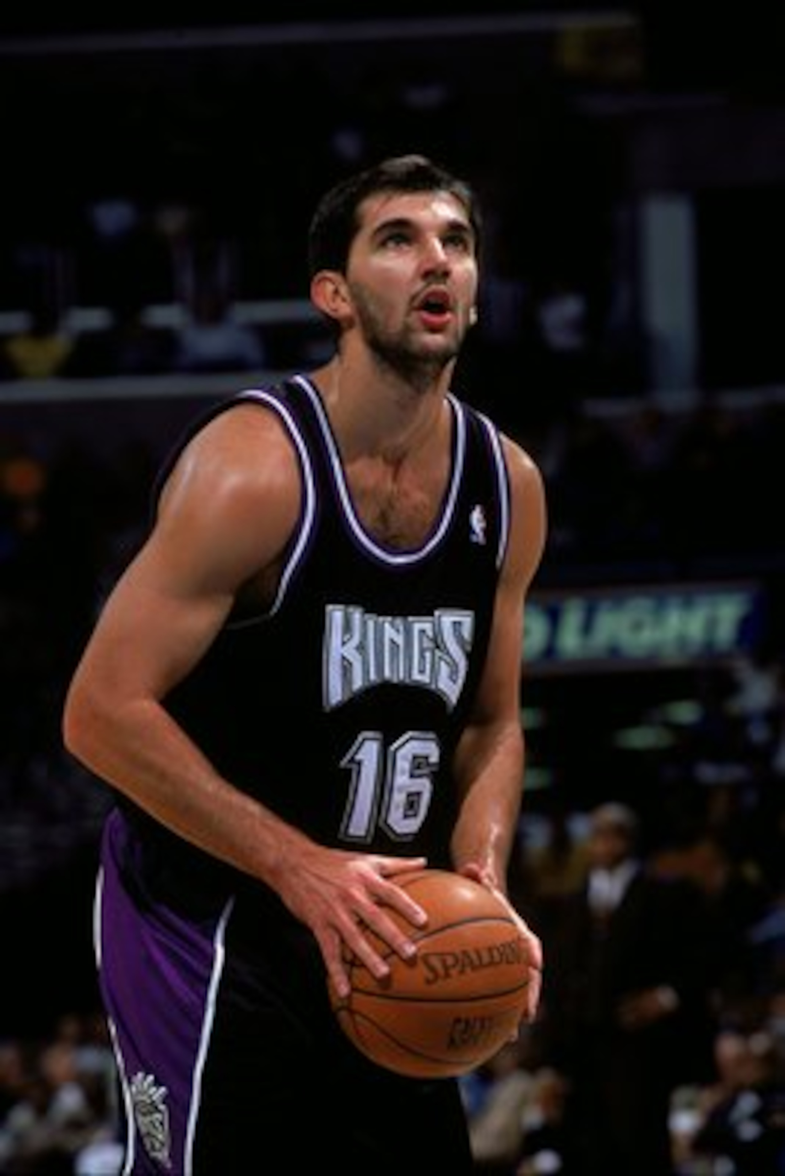 4 Dec 1999: Predraq Stojakovic #16 of the Sacramento Kings shooting a free throw during the game against the Washington Wizards at the MCI Center in Washington, D.C. The Kings defeated the Wizards 114-104. Mandatory Credit: Doug Pensinger /Allsport 4 Dec 1999: Predraq Stojakovic #16 of the Sacramento Kings shooting a free throw during the game against the Washington Wizards at the MCI Center in Washington, D.C. The Kings defeated the Wizards 114-104. Mandatory Credit: Doug Pensinger /Allsport