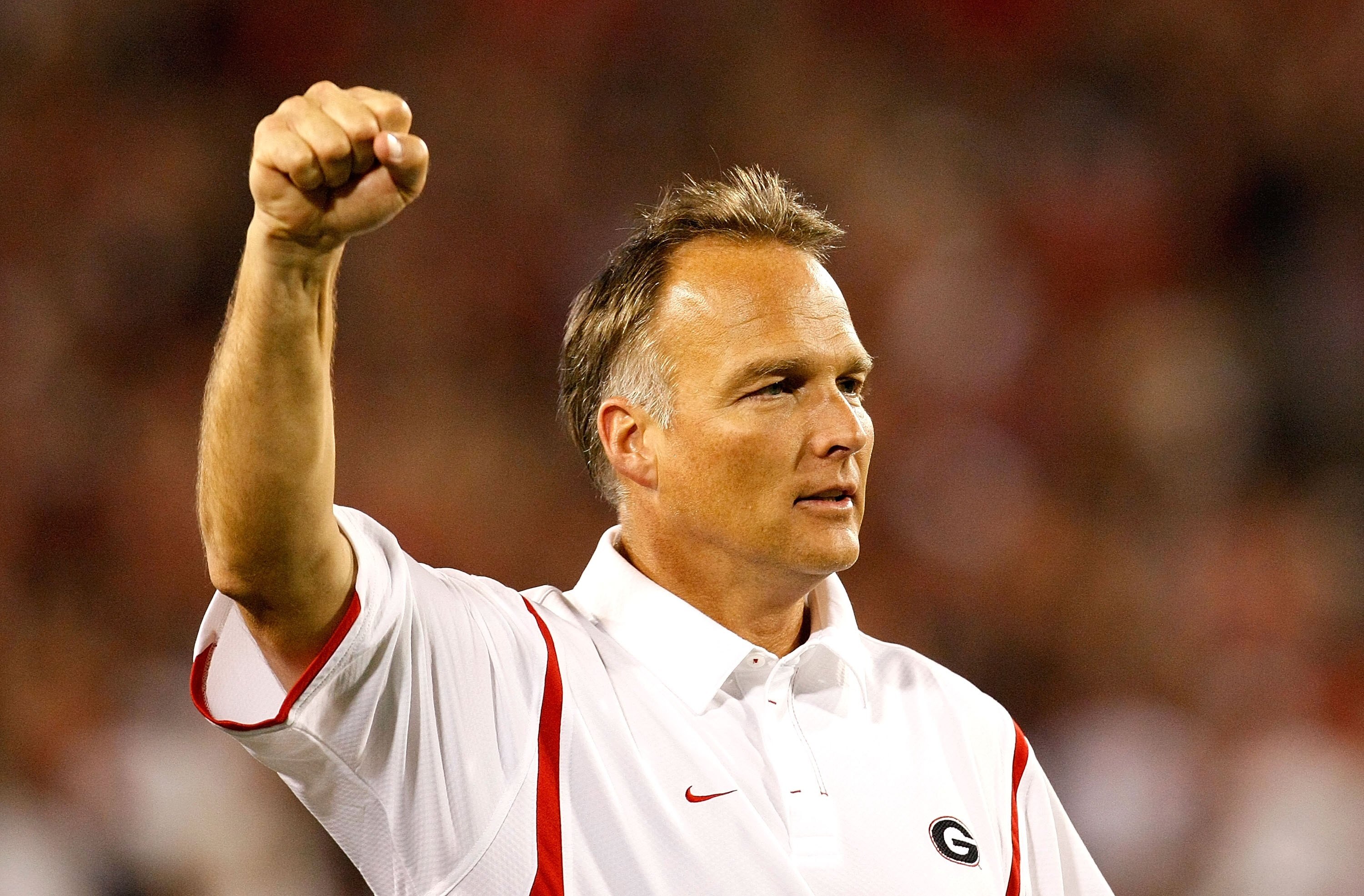 ATHENS, GA - SEPTEMBER 12:  Head coach Mark Richt of the Georgia Bulldogs against the South Carolina Gamecocks at Sanford Stadium on September 12, 2009 in Athens, Georgia.  (Photo by Kevin C. Cox/Getty Images)