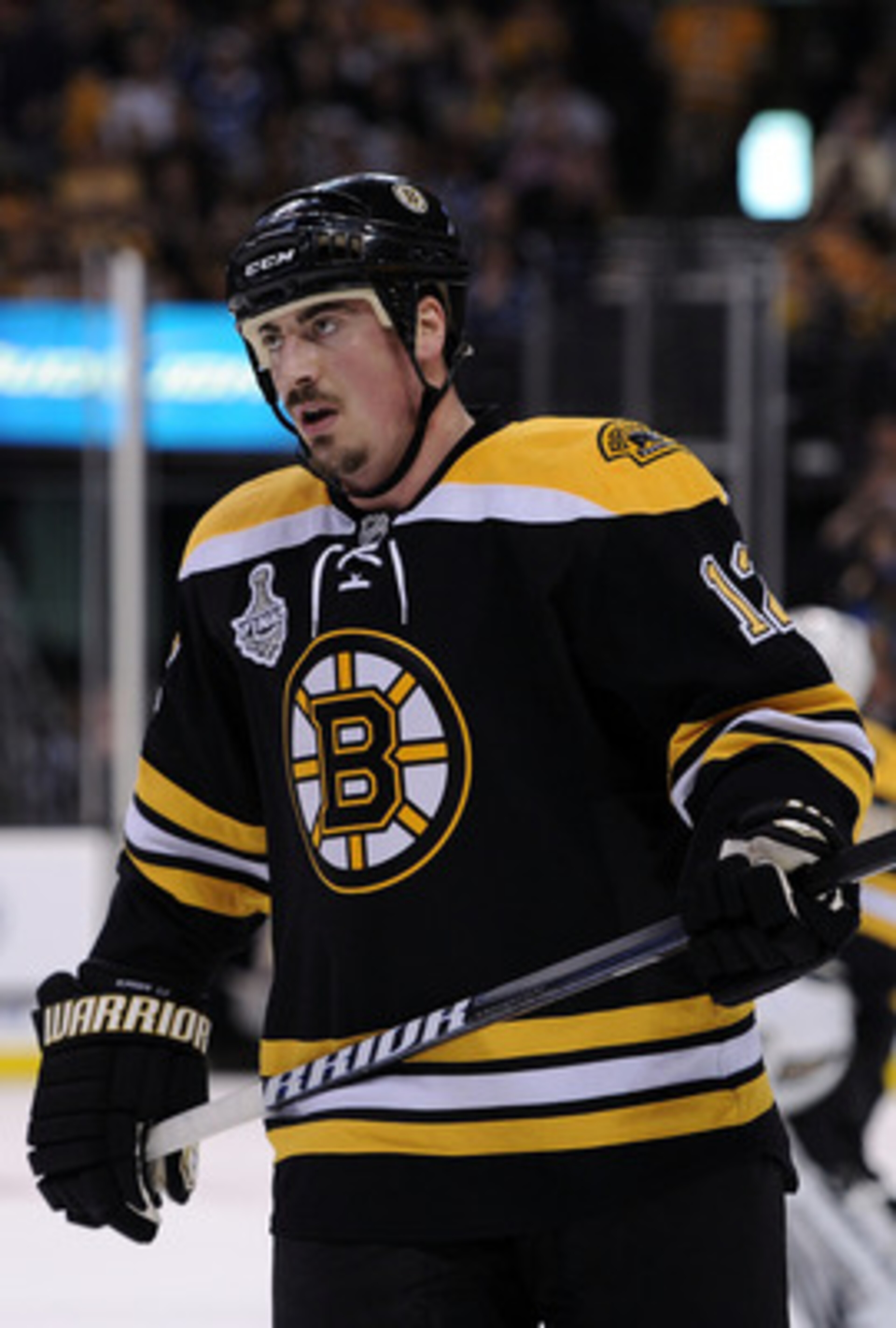 BOSTON, MA - JUNE 06:  Tomas Kaberle #12 of the Boston Bruins skates against the Vancouver Canucks during Game Three of the 2011 NHL Stanley Cup Final at TD Garden on June 6, 2011 in Boston, Massachusetts.  (Photo by Harry How/Getty Images)