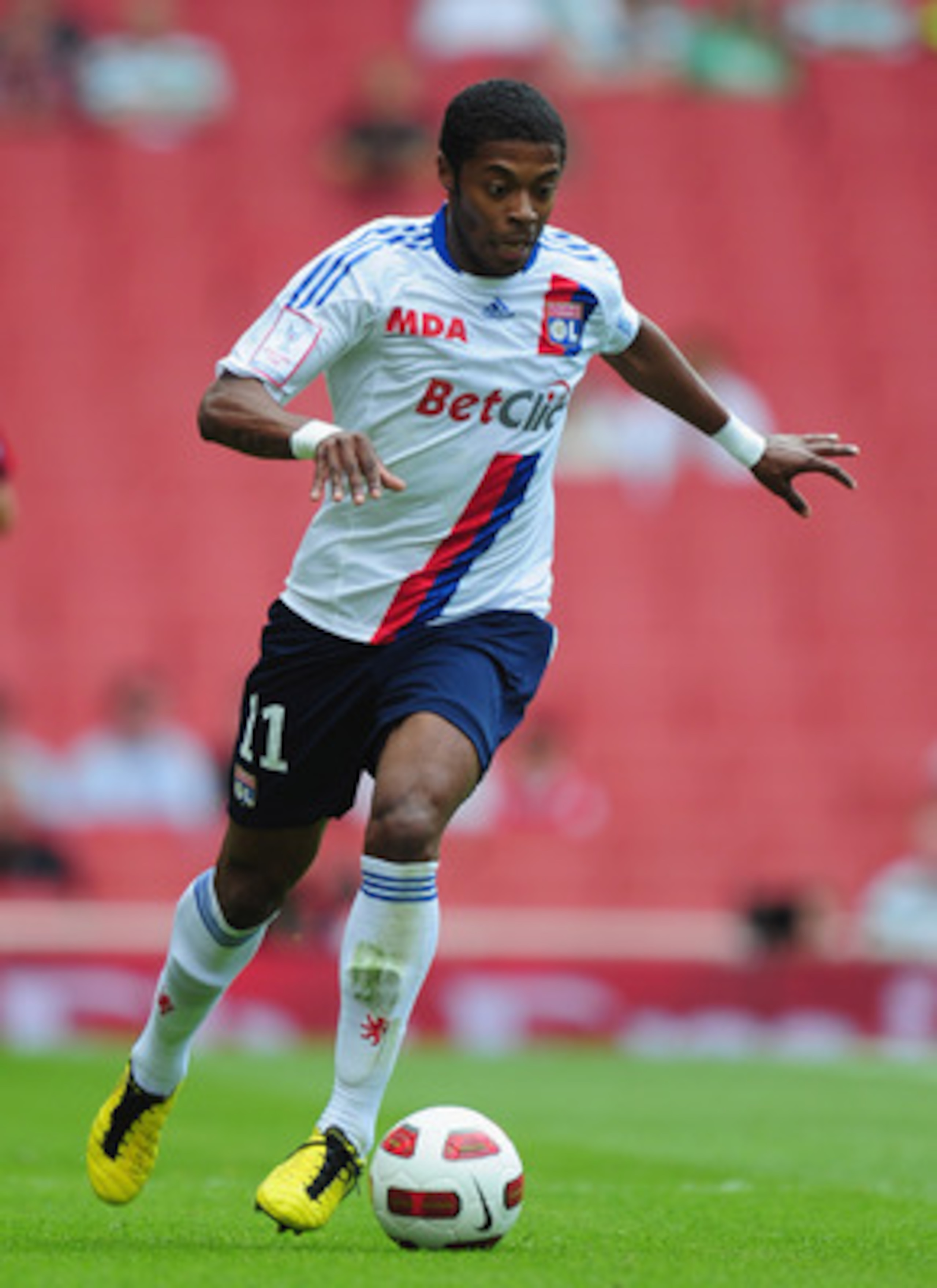 LONDON, ENGLAND - AUGUST 01:  Michel Bastos of Lyon in action during the Emirates Cup match between AC Milan and Lyon at Emirates Stadium on August 1, 2010 in London, England.  (Photo by Mike Hewitt/Getty Images)