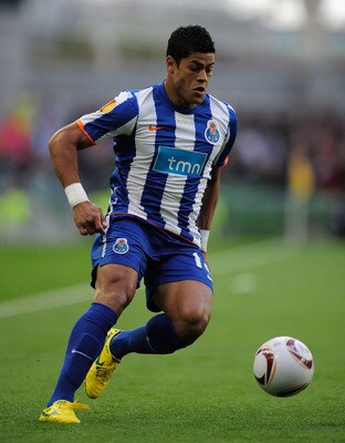 DUBLIN, IRELAND - MAY 18:  Hulk of FC Porto on the ball during the UEFA Europa League Final between FC Porto and SC Braga at Dublin Arena on May 18, 2011 in Dublin, Ireland.  (Photo by Jamie McDonald/Getty Images)