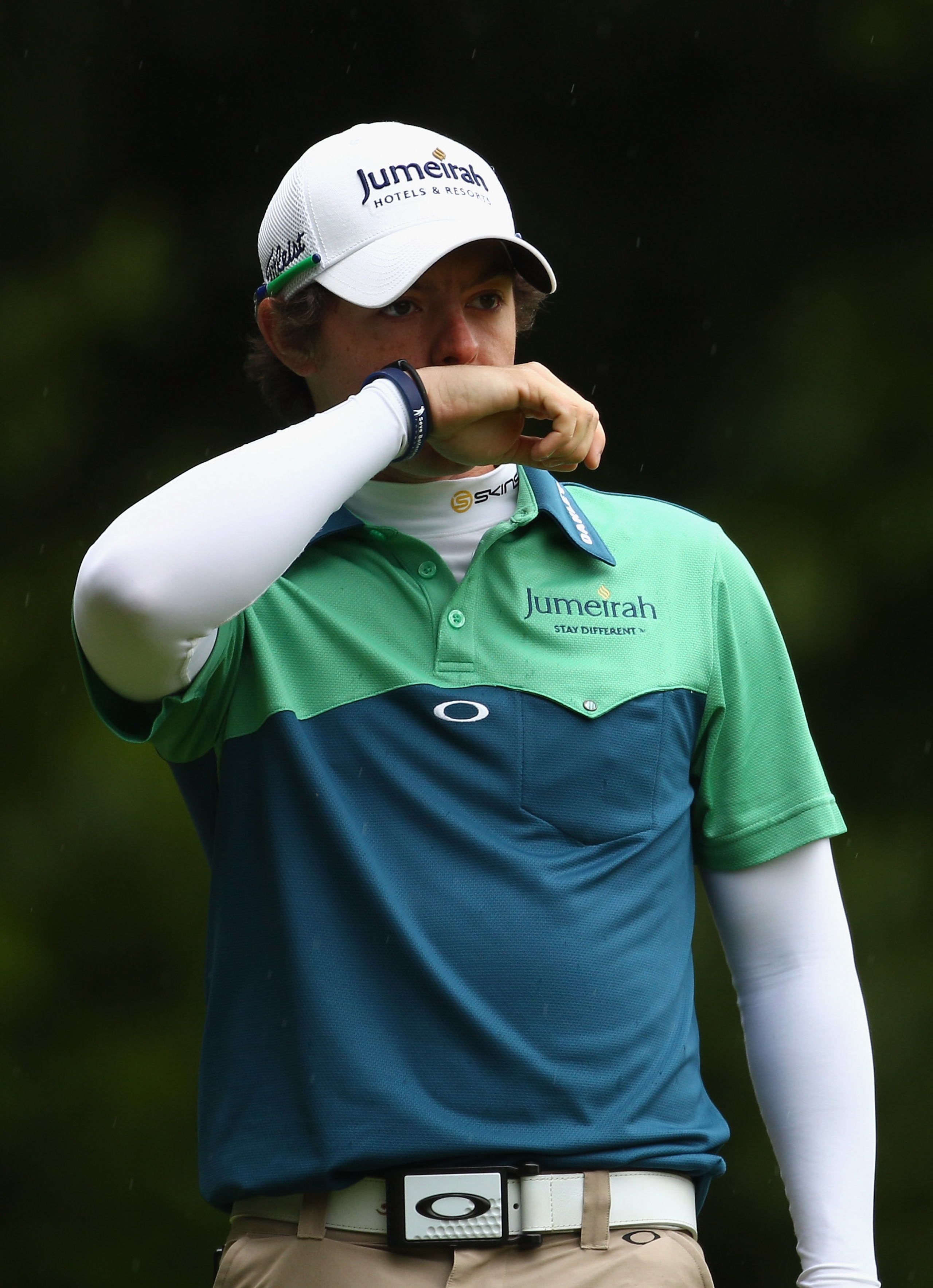 VIRGINIA WATER, ENGLAND - MAY 28: Rory McIlroy of Northern Ireland reacts to his tee shot at the 2nd during the third round of the BMW PGA Championship at the Wentworth Club on May 28, 2011 in Virginia Water, England. (Photo by Richard Heathcote/Getty I VIRGINIA WATER, ENGLAND - MAY 28: Rory McIlroy of Northern Ireland reacts to his tee shot at the 2nd during the third round of the BMW PGA Championship at the Wentworth Club on May 28, 2011 in Virginia Water, England. (Photo by Richard Heathcote/Getty I