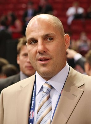 MONTREAL, QC - JUNE 26: Rick Tocchet of the Tampa Bay Lightning photographed during the first round of the 2009 NHL Entry Draft at the Bell Centre on June 26, 2009 in Montreal, Quebec, Canada.  (Photo by Bruce Bennett/Getty Images)