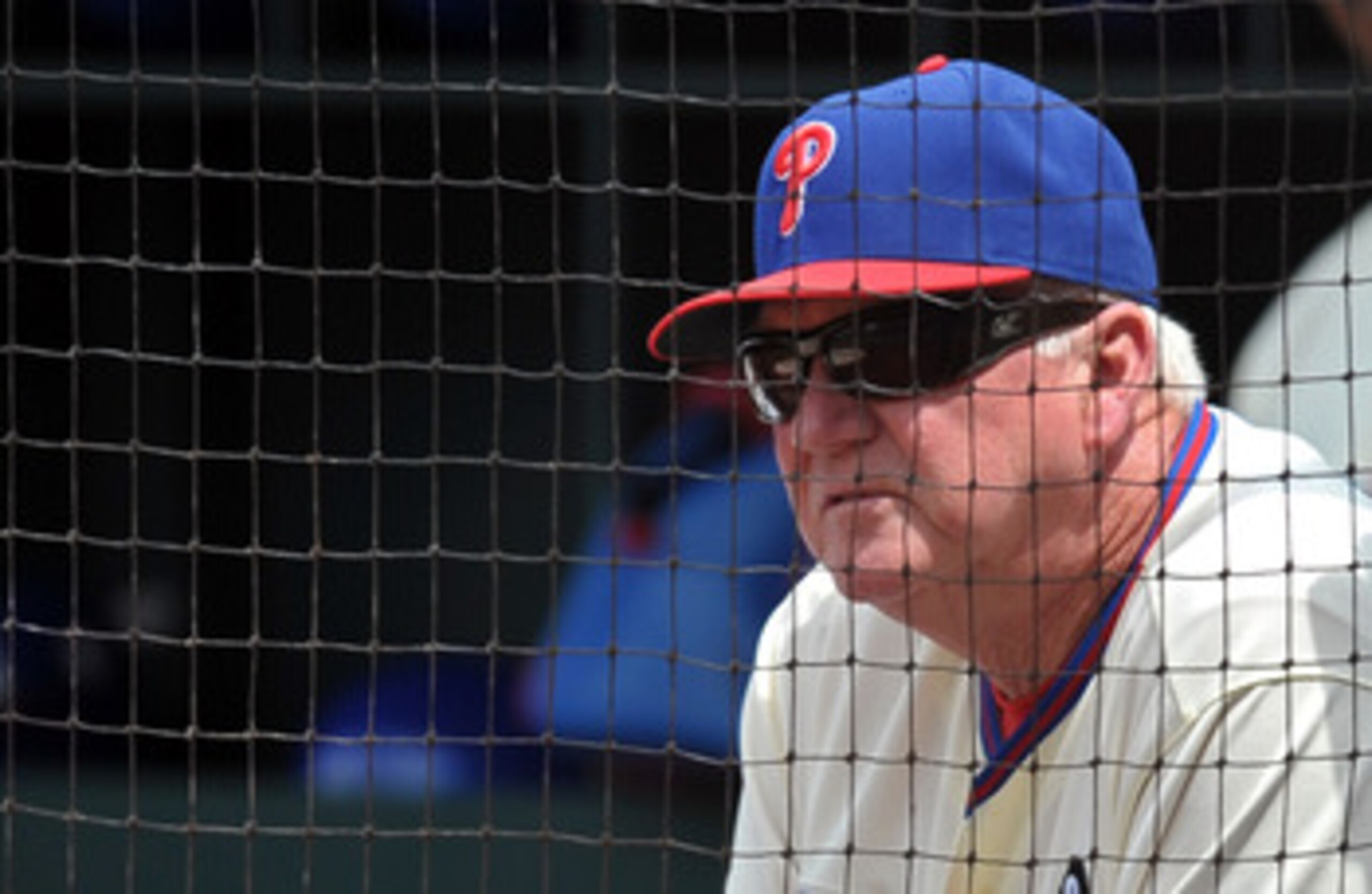 PHILADELPHIA, PA - JUNE 16: Manager Charlie Manuel watches from the dugout during the game against the Florida Marlins at Citizens Bank Park on June 16, 2011 in Philadelphia, Pennsylvania. The Phillies won 3-0. (Photo by Drew Hallowell/Getty Images) PHILADELPHIA, PA - JUNE 16: Manager Charlie Manuel watches from the dugout during the game against the Florida Marlins at Citizens Bank Park on June 16, 2011 in Philadelphia, Pennsylvania. The Phillies won 3-0. (Photo by Drew Hallowell/Getty Images)