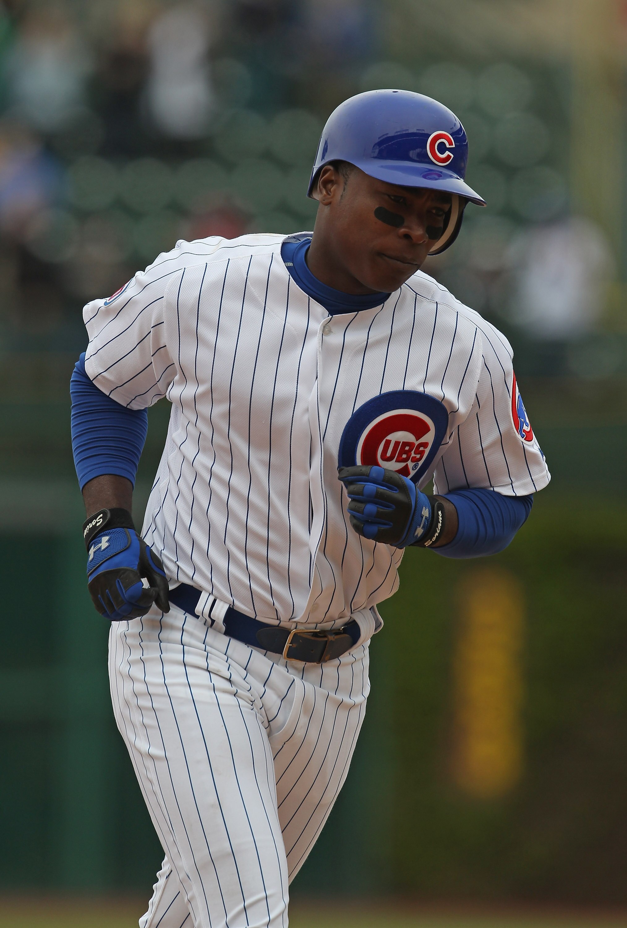 CHICAGO, IL - MAY 27: Alfonso Soriano #12 of the Chicago Cubs runs the bases after hitting a two-run home run in the bottom of the 9th inning against the Pittsburgh Pirates at Wrigley Field on May 27, 2011 in Chicago, Illinois. The Pirates defeated the Cu CHICAGO, IL - MAY 27: Alfonso Soriano #12 of the Chicago Cubs runs the bases after hitting a two-run home run in the bottom of the 9th inning against the Pittsburgh Pirates at Wrigley Field on May 27, 2011 in Chicago, Illinois. The Pirates defeated the Cu