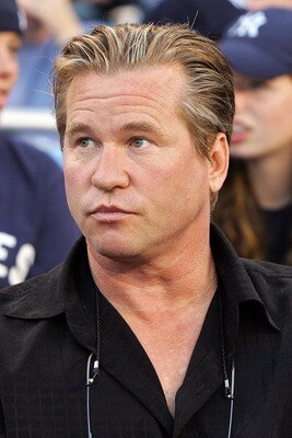 NEW YORK - OCTOBER 07:  Actor Val Kilmer watches as the Cleveland Indians take on the New York Yankees during Game Three of the American League Division Series at Yankee Stadium on October 7, 2007 in the Bronx borough of New York City.  (Photo by Jim McIs