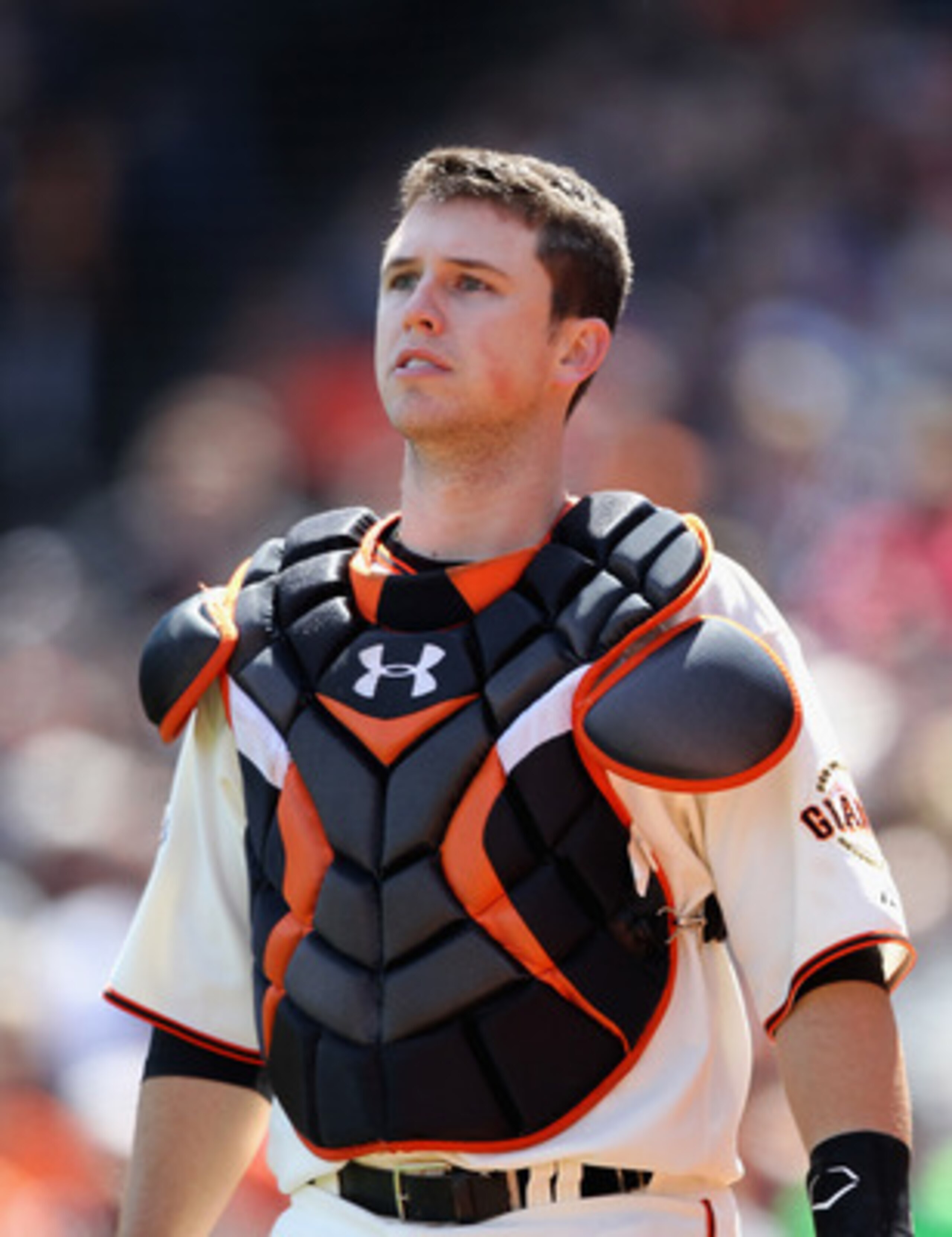 SAN FRANCISCO, CA - APRIL 24: Buster Posey #28 of the San Francisco Giants in action against the Atlanta Braves at AT&T Park on April 24, 2011 in San Francisco, California. (Photo by Ezra Shaw/Getty Images) SAN FRANCISCO, CA - APRIL 24: Buster Posey #28 of the San Francisco Giants in action against the Atlanta Braves at AT&T Park on April 24, 2011 in San Francisco, California. (Photo by Ezra Shaw/Getty Images)