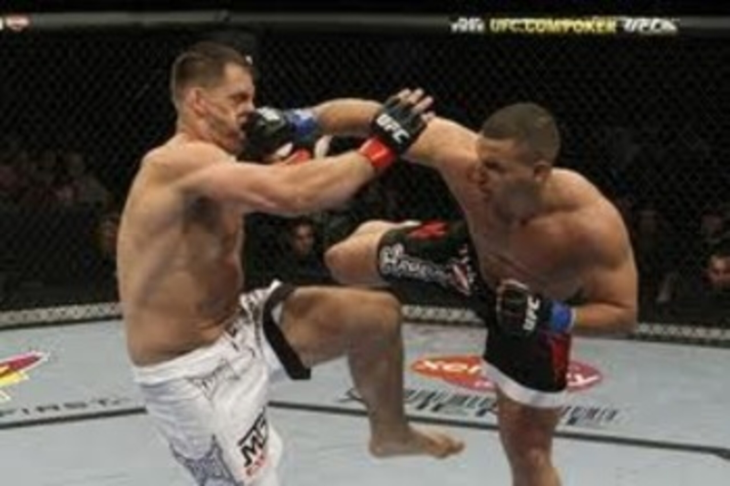 Pat Barry landing a solid overhand right