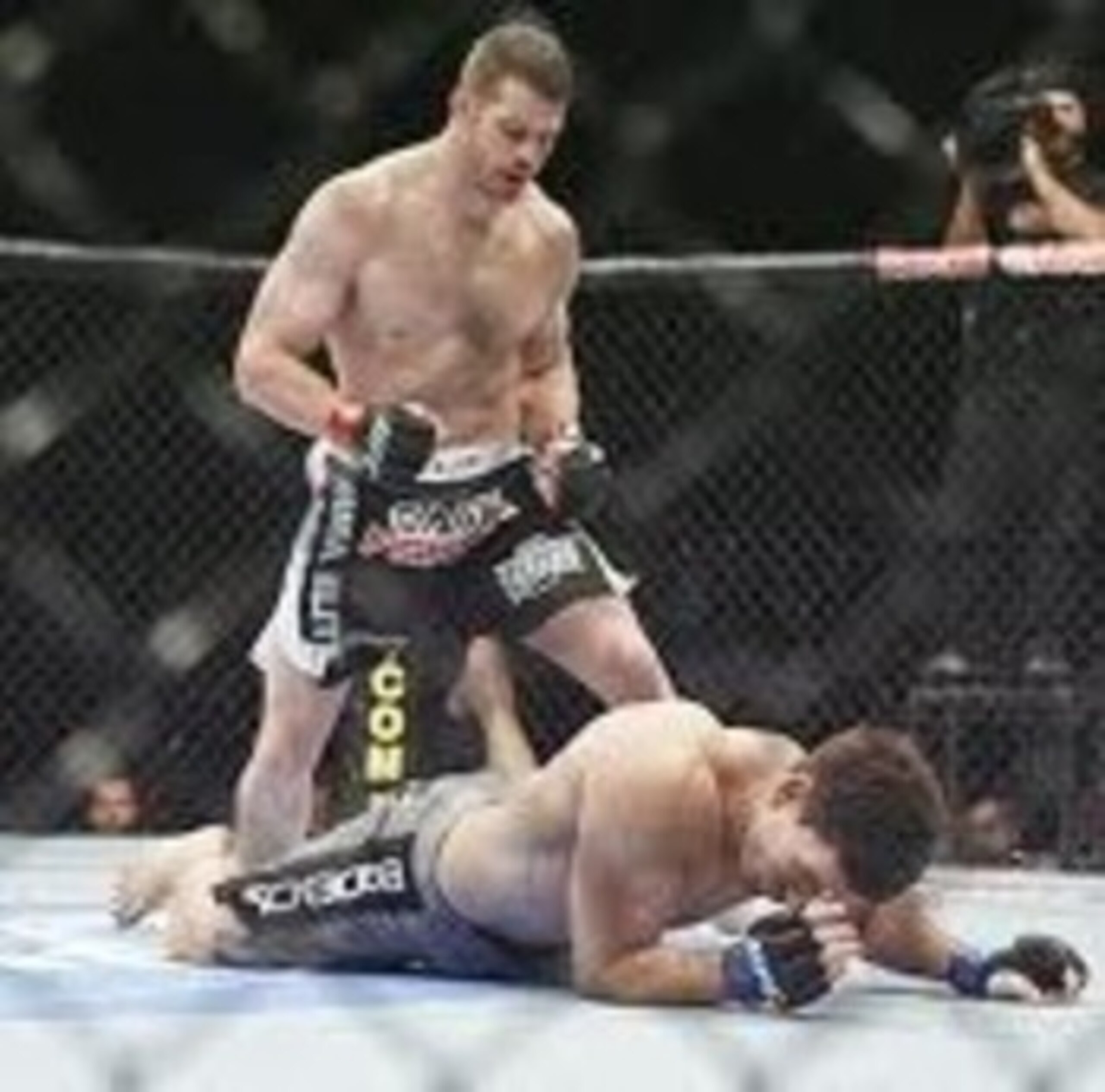 Nate Marquardt standing over his downed opponent