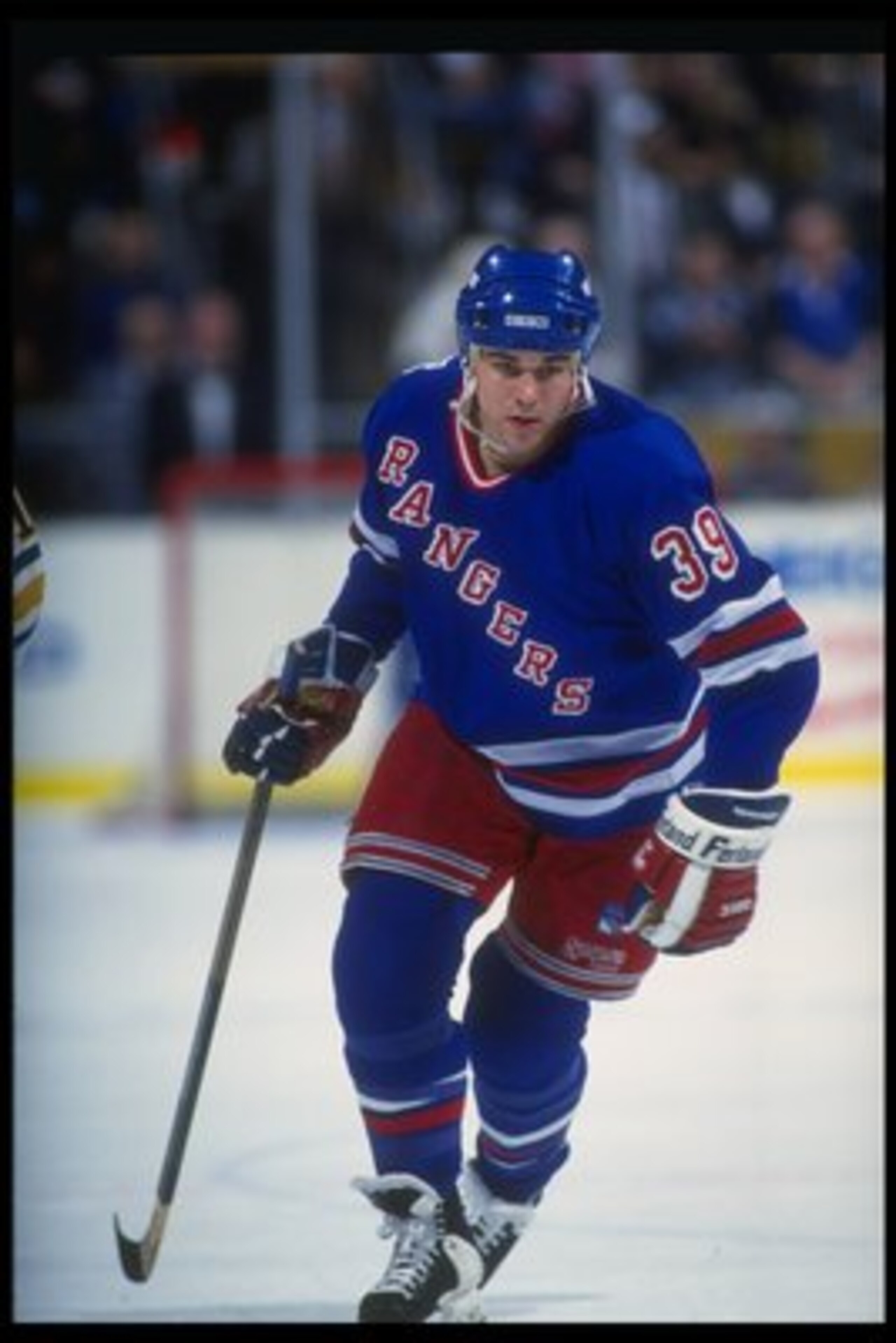 31 Dec 1992:  Forward Doug Weight of the New York Rangers looks on during a game against the Buffalo Sabres at Memorial Auditorium in Buffalo, New York. Mandatory Credit: Rick Stewart  /Allsport