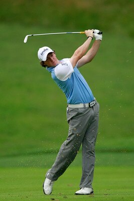 BETHESDA, MD - JUNE 18:  Rory McIlroy of Northern Ireland hits a shot during the third round of the 111th U.S. Open at Congressional Country Club on June 18, 2011 in Bethesda, Maryland.  (Photo by Chris Trotman/Getty Images)