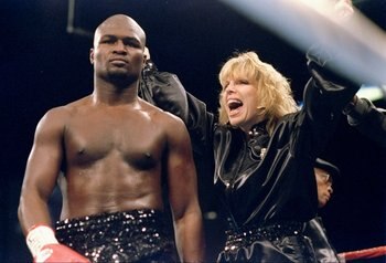 18 Nov 1994:  James Toney stands in the ring before a fight against Roy Jones Jr. in Las Vegas, Nevada.  Toney won the fight. Mandatory Credit: Holly Stein  /Allsport