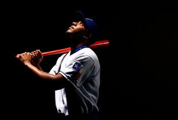 SURPRISE, AZ - FEBRUARY 24:  Elvis Andrus #1 of the Texas Rangers poses for a portrait during spring training on February 24, 2008 at Surprise Stadium in Surprise, Arizona.  (Photo by Jamie Squire/Getty Images)