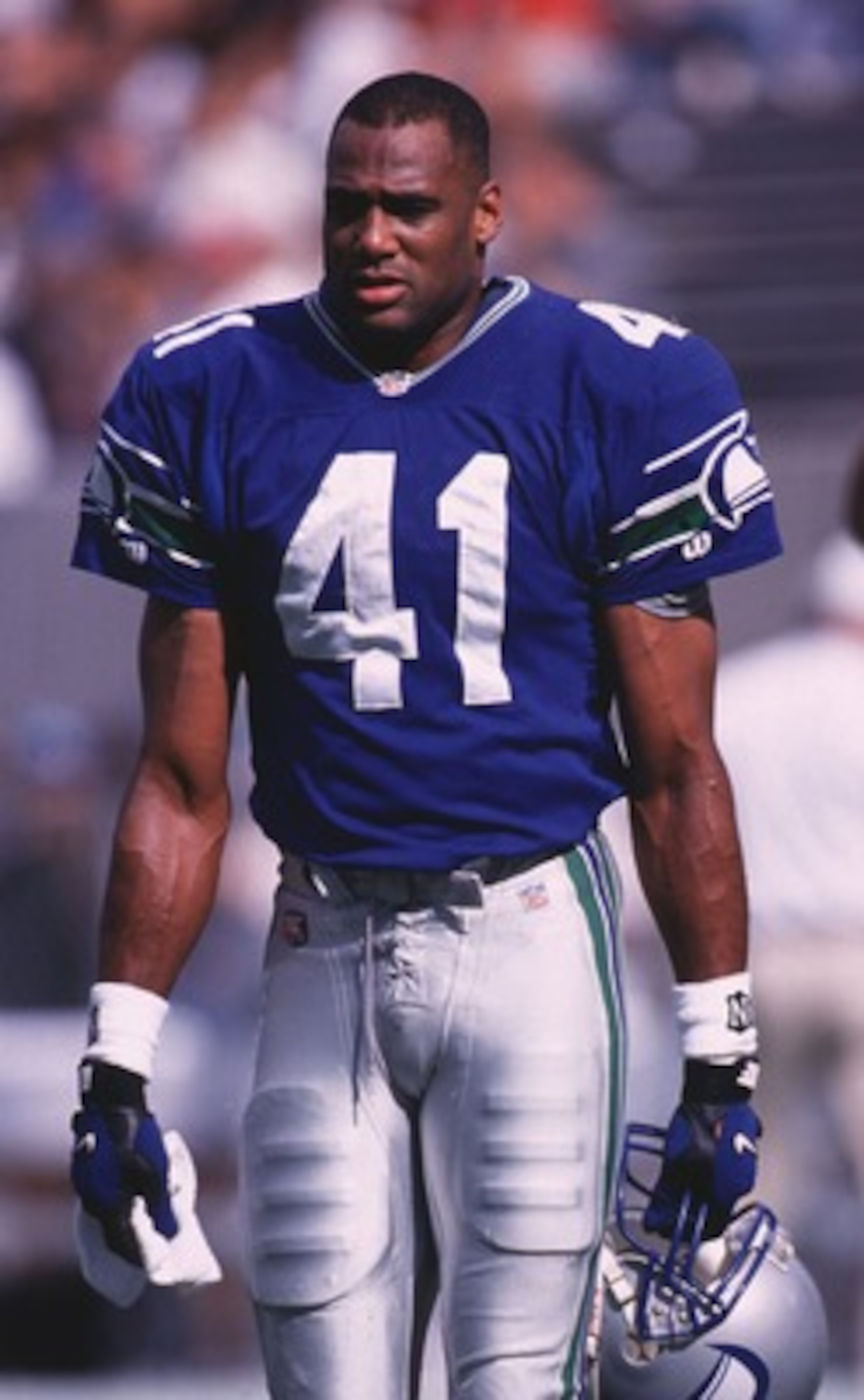 29 Oct 1995: Safety Eugene Robinson of the Seattle Seahawks during a 20-14 win over the Arizona Cardinals at Sun Devil Stadium in Tempe, Arizona. 29 Oct 1995: Safety Eugene Robinson of the Seattle Seahawks during a 20-14 win over the Arizona Cardinals at Sun Devil Stadium in Tempe, Arizona.