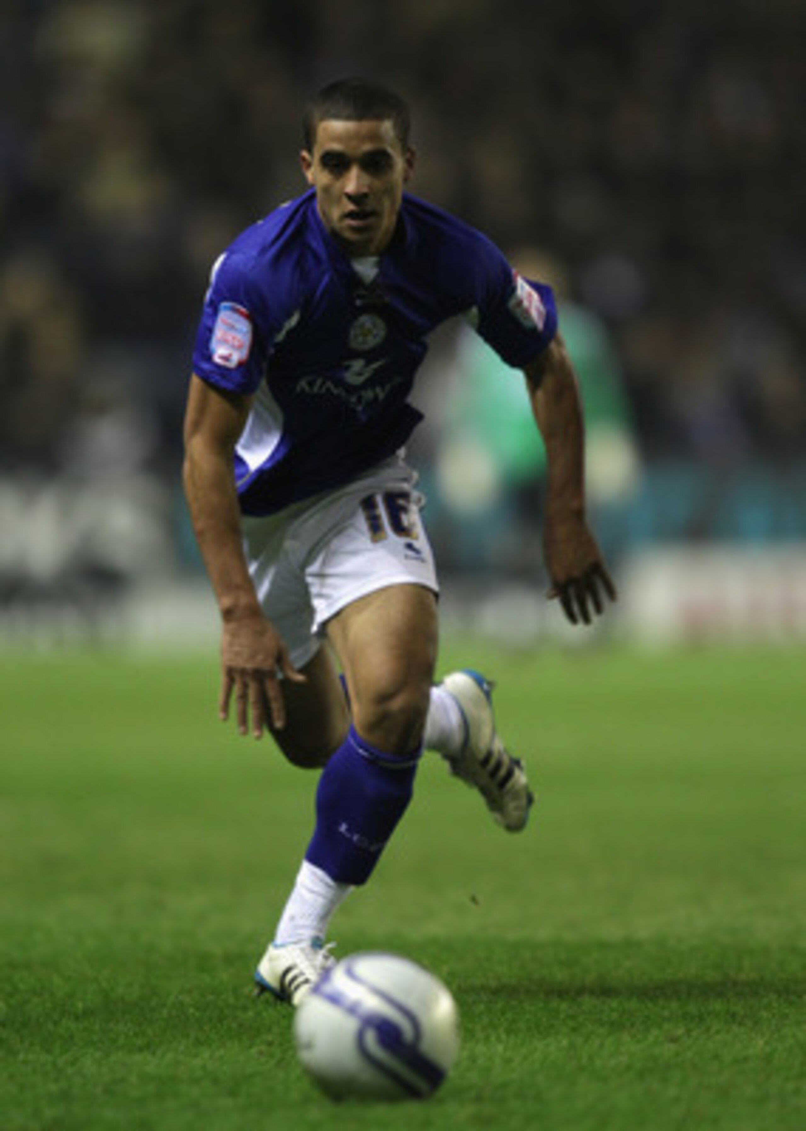 LEICESTER, ENGLAND - FEBRUARY 18:  Kyle Naughton of Leicester during the npower Championship match between Leicester City and Bristol City at the Walkers Stadium on February 18, 2011 in Leicester, England.  (Photo by Ross Kinnaird/Getty Images)