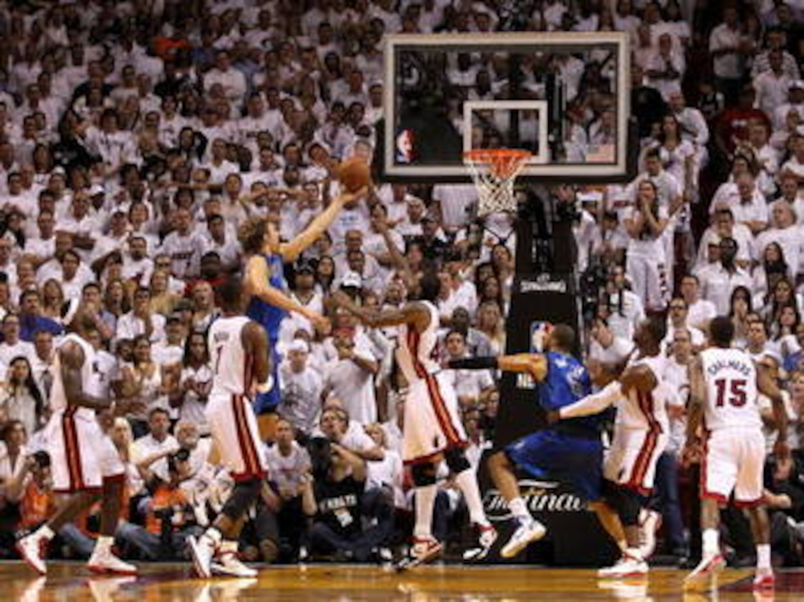 Dirk Nowitzki hit the game winning layup with the three seconds left in Game 2.