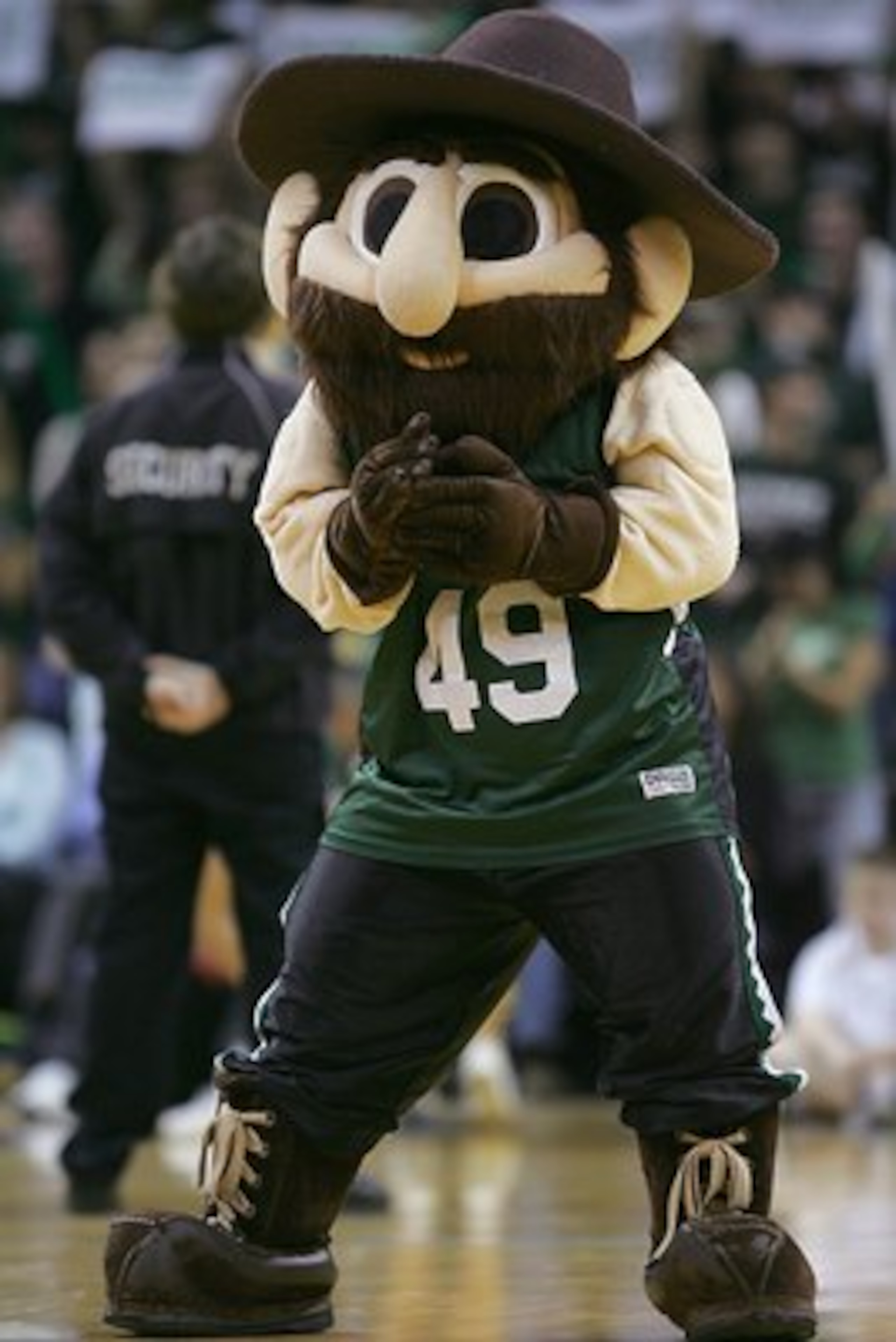 CHARLOTTE - NOVEMBER 29: The mascot of the UNC Charlotte 49ers rallies the fans during the college basketball game against the Wake Forest Demon Deacons at the Bobcats Arena on November 29, 2007 in Charlotte, North Carolina. (Photo by Streeter Lecka/Gett CHARLOTTE - NOVEMBER 29: The mascot of the UNC Charlotte 49ers rallies the fans during the college basketball game against the Wake Forest Demon Deacons at the Bobcats Arena on November 29, 2007 in Charlotte, North Carolina. (Photo by Streeter Lecka/Gett