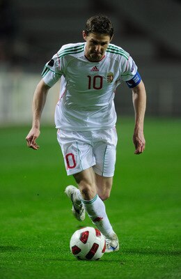AMSTERDAM, NETHERLANDS - MARCH 29:  Zoltan Gera of Hungary in action during the Group E, EURO 2012 Qualifier between Netherlands and Hungary at the Amsterdam Arena on March 29, 2011 in Amsterdam, Netherlands.  (Photo by Jamie McDonald/Getty Images)