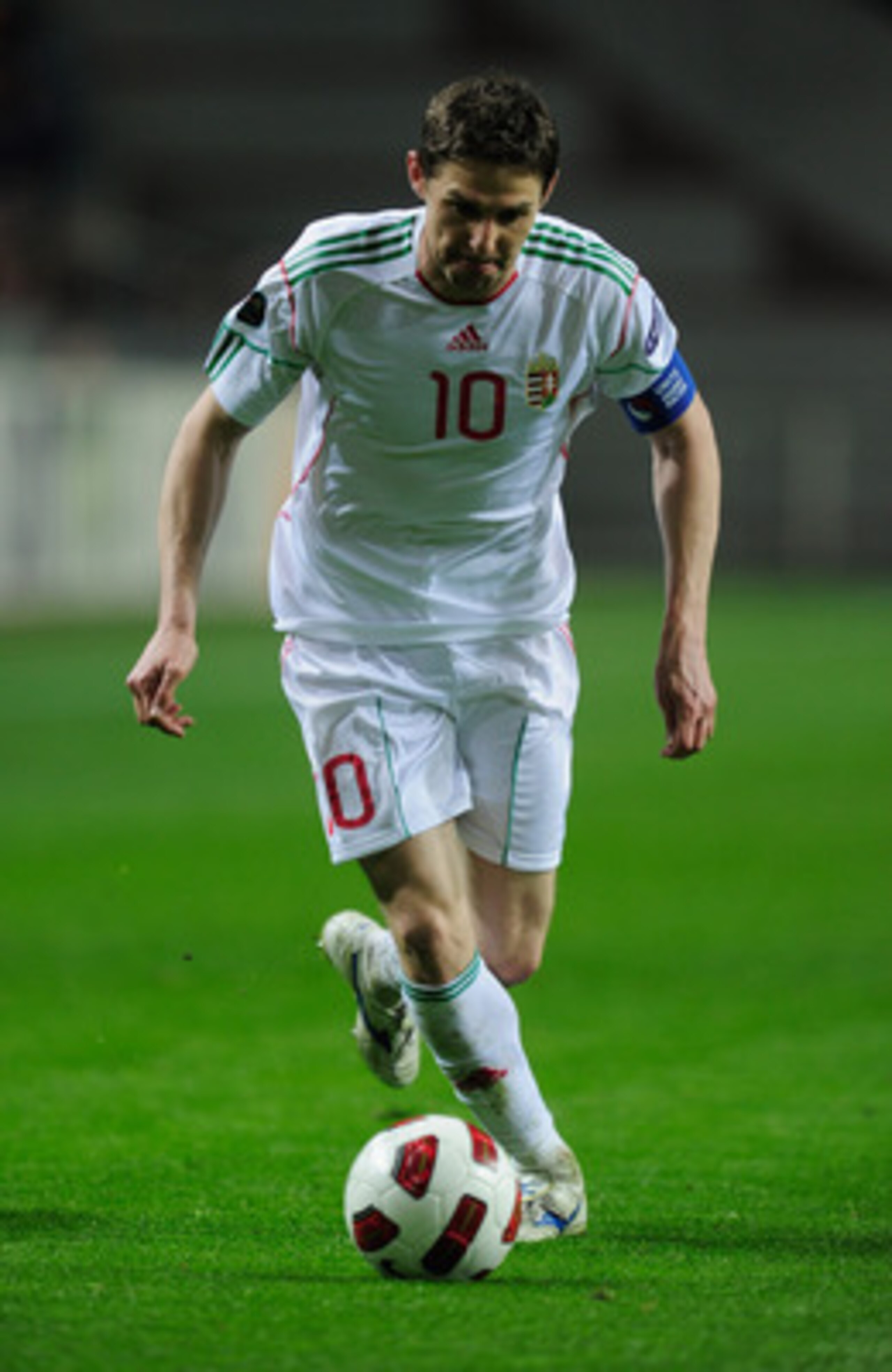 AMSTERDAM, NETHERLANDS - MARCH 29:  Zoltan Gera of Hungary in action during the Group E, EURO 2012 Qualifier between Netherlands and Hungary at the Amsterdam Arena on March 29, 2011 in Amsterdam, Netherlands.  (Photo by Jamie McDonald/Getty Images)