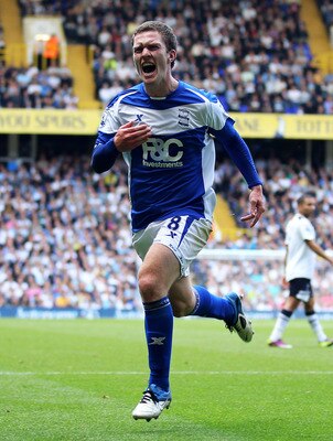 LONDON, ENGLAND - MAY 22:  Craig Gardner of Birmingham City celebrates his goal during the Barclays Premier League match between Tottenham Hotspur and Birmingham City at White Hart Lane on May 22, 2011 in London, England.  (Photo by Julian Finney/Getty Im