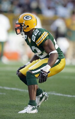 GREEN BAY, WI - AUGUST 19:  Marquand Manuel #22 of the Green Bay Packers moves on the field during the game against the Atlanta Falcons on August 19, 2006 at Lambeau Field in Green Bay, Wisconsin. (Photo by Jonathan Daniel/Getty Images)