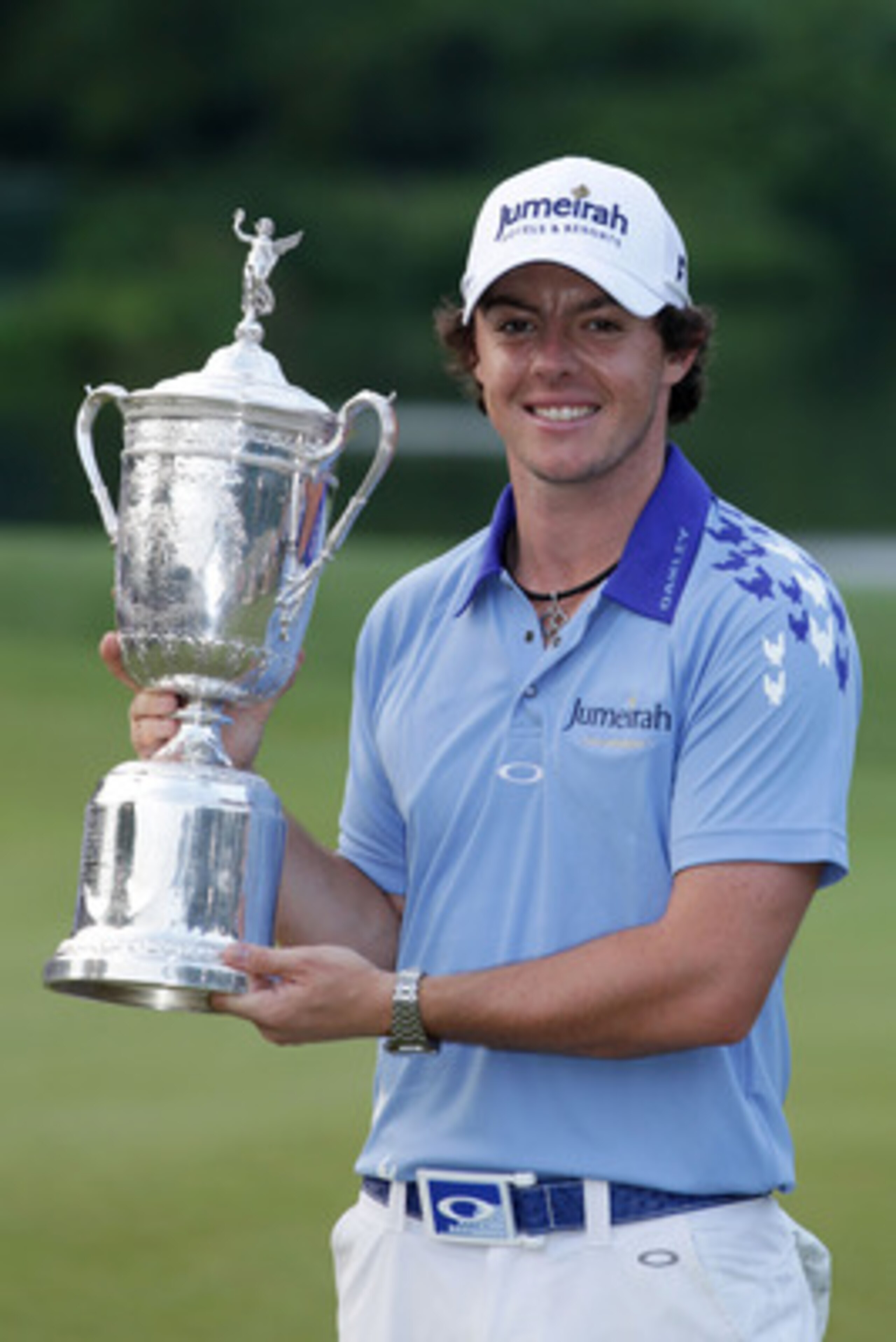 BETHESDA, MD - JUNE 19: Rory McIlroy of Northern Ireland poses with the trophy after his eight-stroke victory on the 18th green during the 111th U.S. Open at Congressional Country Club on June 19, 2011 in Bethesda, Maryland. (Photo by David Cannon/Getty BETHESDA, MD - JUNE 19: Rory McIlroy of Northern Ireland poses with the trophy after his eight-stroke victory on the 18th green during the 111th U.S. Open at Congressional Country Club on June 19, 2011 in Bethesda, Maryland. (Photo by David Cannon/Getty