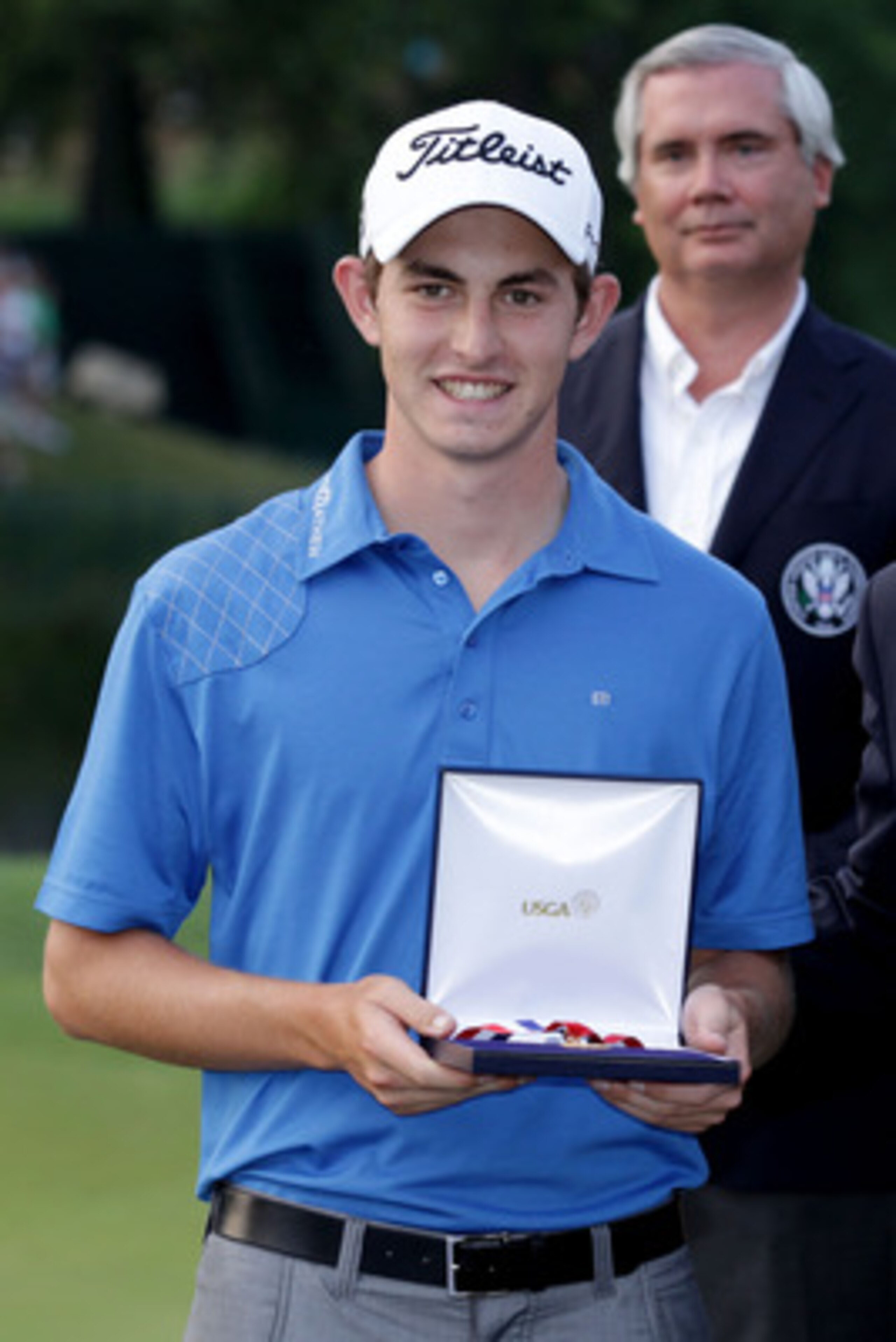BETHESDA, MD - JUNE 19: Patrick Cantlay poses with his leading Amateur medal after the final round of the 111th U.S. Open at Congressional Country Club on June 19, 2011 in Bethesda, Maryland. (Photo by David Cannon/Getty Images) BETHESDA, MD - JUNE 19: Patrick Cantlay poses with his leading Amateur medal after the final round of the 111th U.S. Open at Congressional Country Club on June 19, 2011 in Bethesda, Maryland. (Photo by David Cannon/Getty Images)