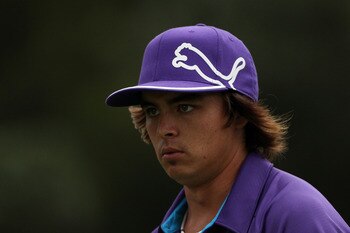 BETHESDA, MD - JUNE 16:  Rickie Fowler walks off a tee box during the first round of the 111th U.S. Open at Congressional Country Club on June 16, 2011 in Bethesda, Maryland.  (Photo by Andrew Redington/Getty Images)