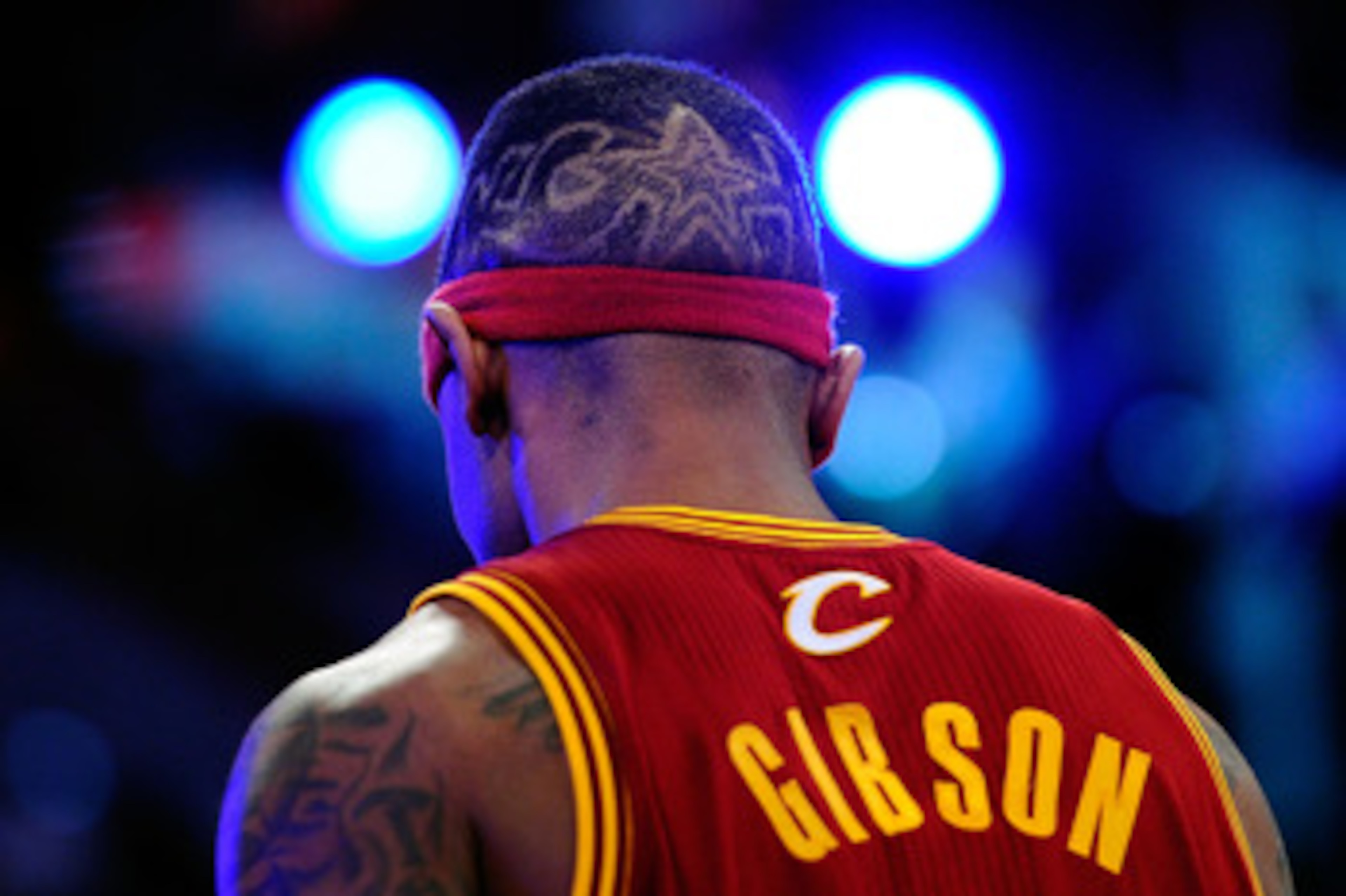 LOS ANGELES, CA - FEBRUARY 19:  A view of the back of the head of Daniel Gibson #1 of the Cleveland Cavaliers as he competes in the Foot Locker Three-Point Contest apart of NBA All-Star Saturday Night at Staples Center on February 19, 2011 in Los Angeles,