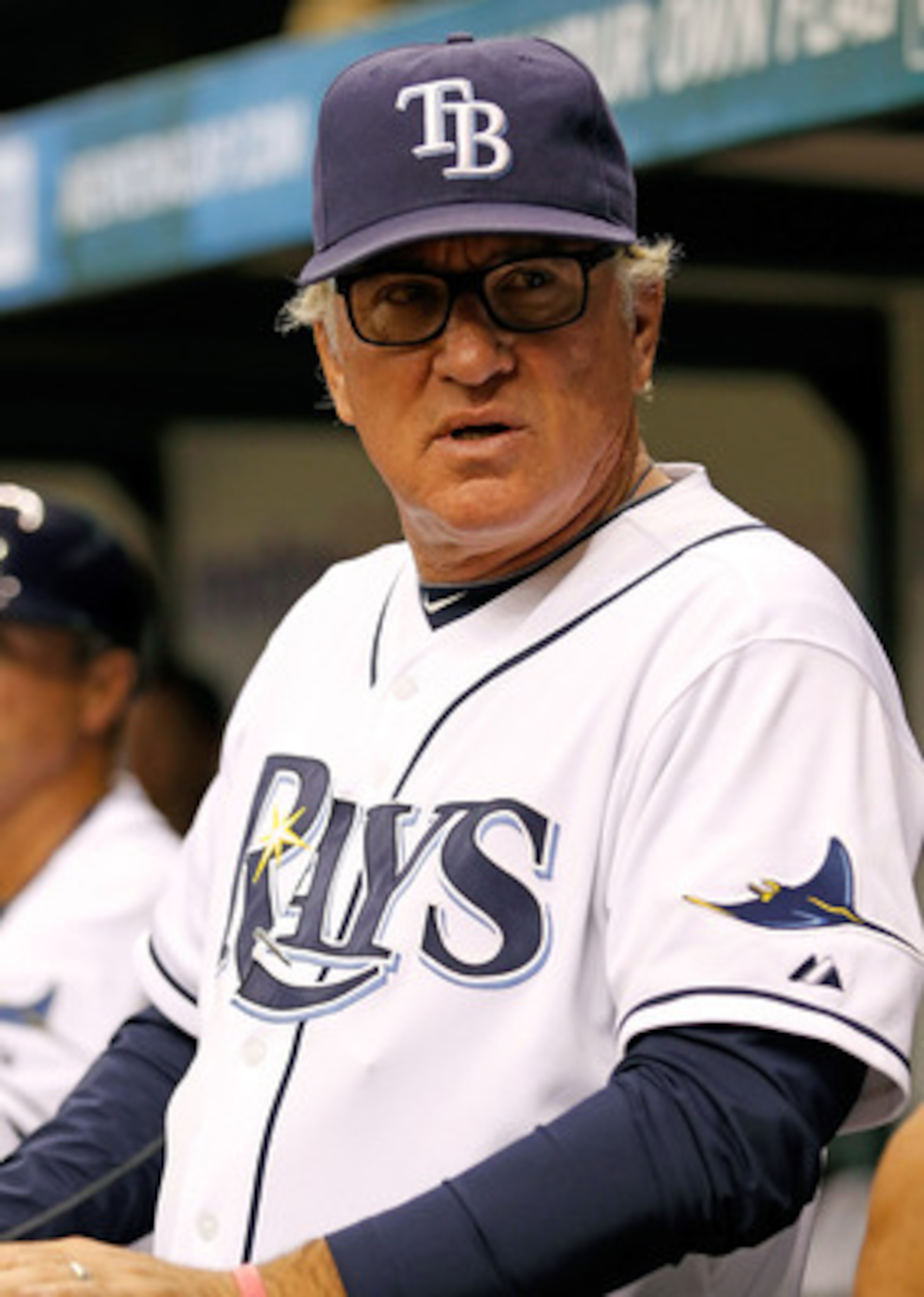 ST. PETERSBURG, FL - JUNE 17: Manager Joe Maddon #70 of the Tampa Bay Rays directs his team against the Florida Marlins during the game at Tropicana Field on June 17, 2011 in St. Petersburg, Florida. (Photo by J. Meric/Getty Images) ST. PETERSBURG, FL - JUNE 17: Manager Joe Maddon #70 of the Tampa Bay Rays directs his team against the Florida Marlins during the game at Tropicana Field on June 17, 2011 in St. Petersburg, Florida. (Photo by J. Meric/Getty Images)