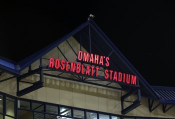 OMAHA, NE - JUNE 29:  General view of the Rosenblatt Stadium press box during game 2 of the men's 2010 NCAA College Baseball World Series between the UCLA Bruins and the South Carolina Gamecocks on June 29, 2010 in Omaha, Nebraska. The Gamecocks defeated 