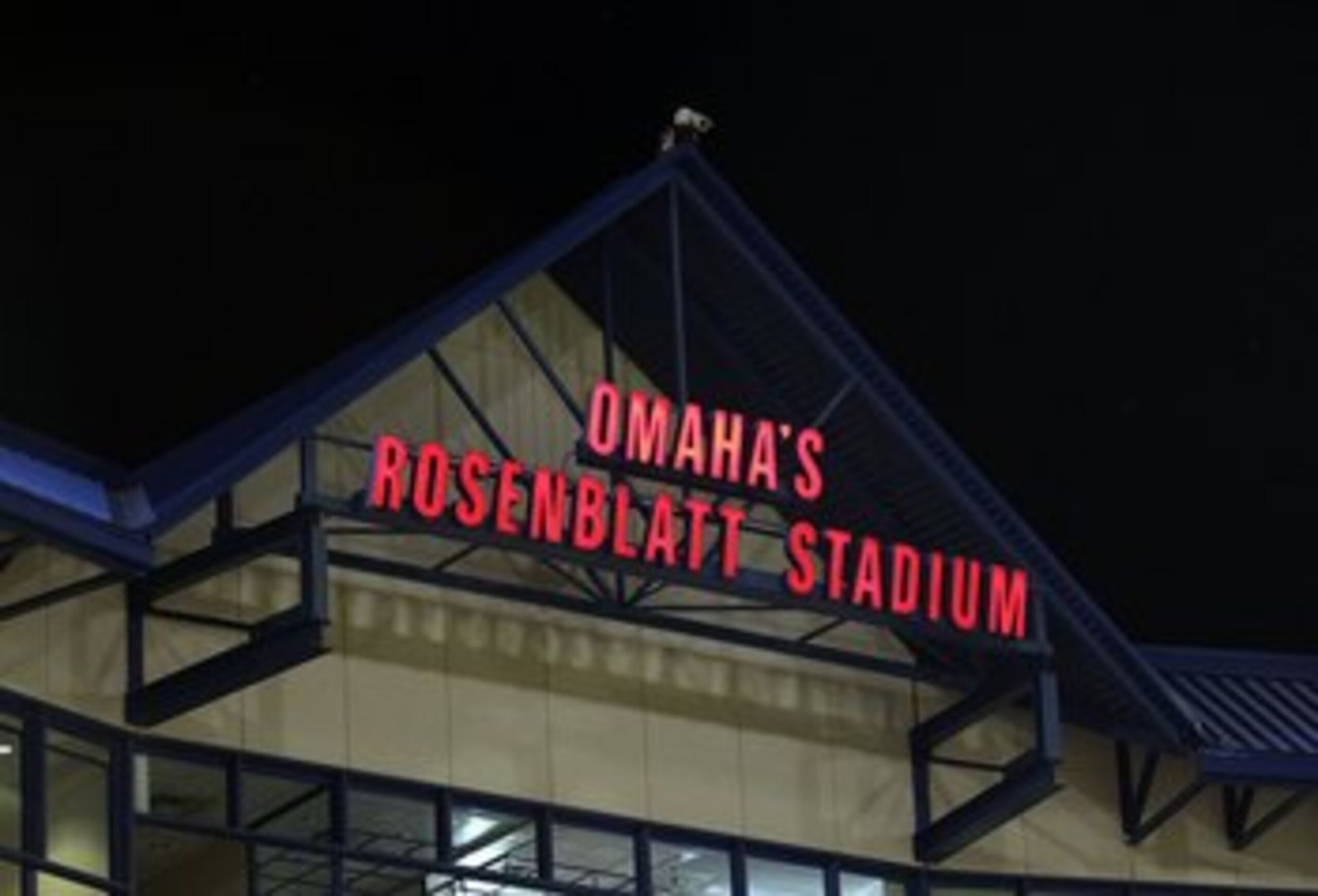 OMAHA, NE - JUNE 29:  General view of the Rosenblatt Stadium press box during game 2 of the men's 2010 NCAA College Baseball World Series between the UCLA Bruins and the South Carolina Gamecocks on June 29, 2010 in Omaha, Nebraska. The Gamecocks defeated 