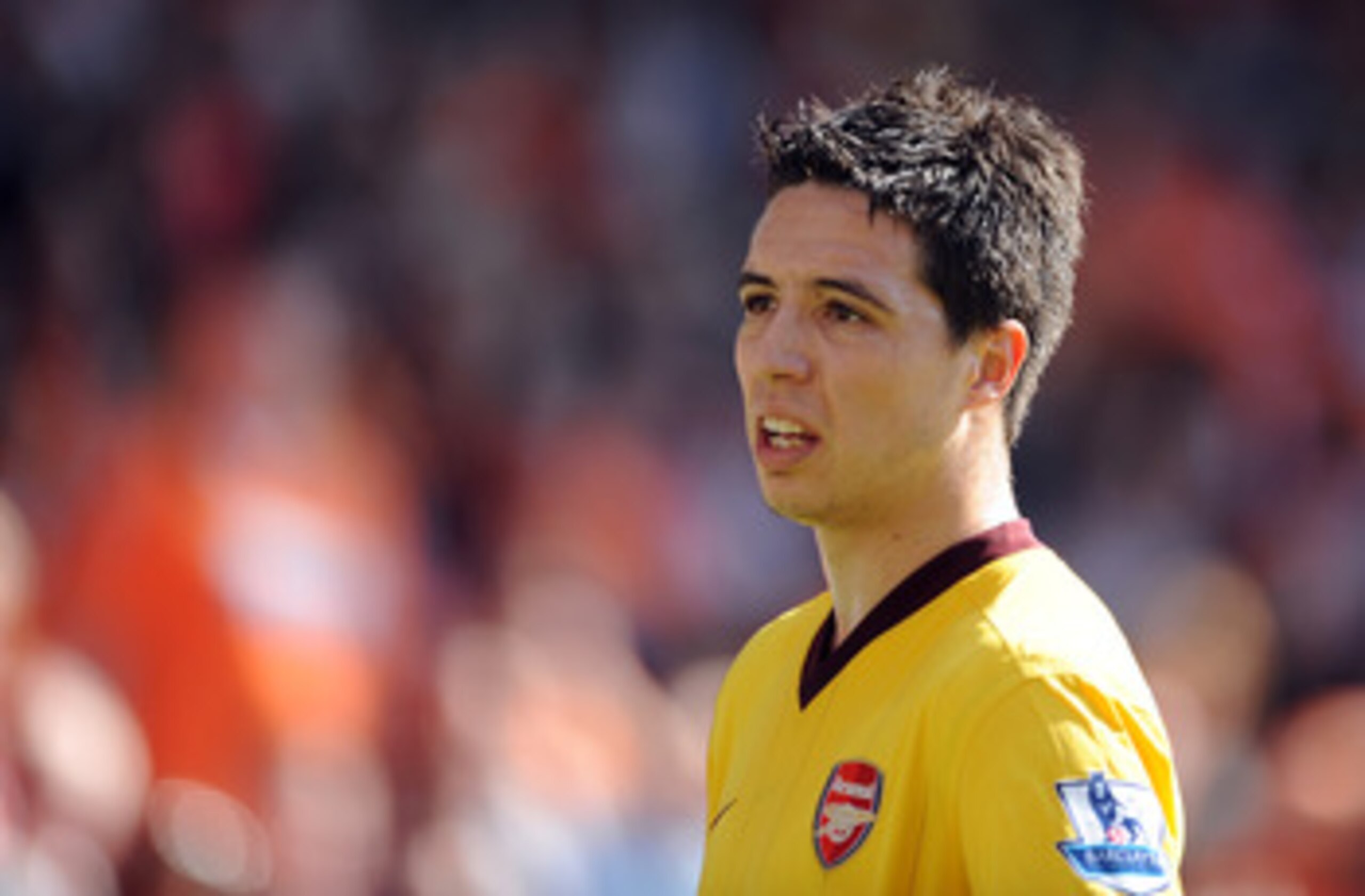 BLACKPOOL, ENGLAND - APRIL 10: Samir Nasri of Arsenal looks on during the Barclays Premier League match between Blackpool and Arsenal at Bloomfield Road on April 10, 2011 in Blackpool, England.  (Photo by Chris Brunskill/Getty Images)