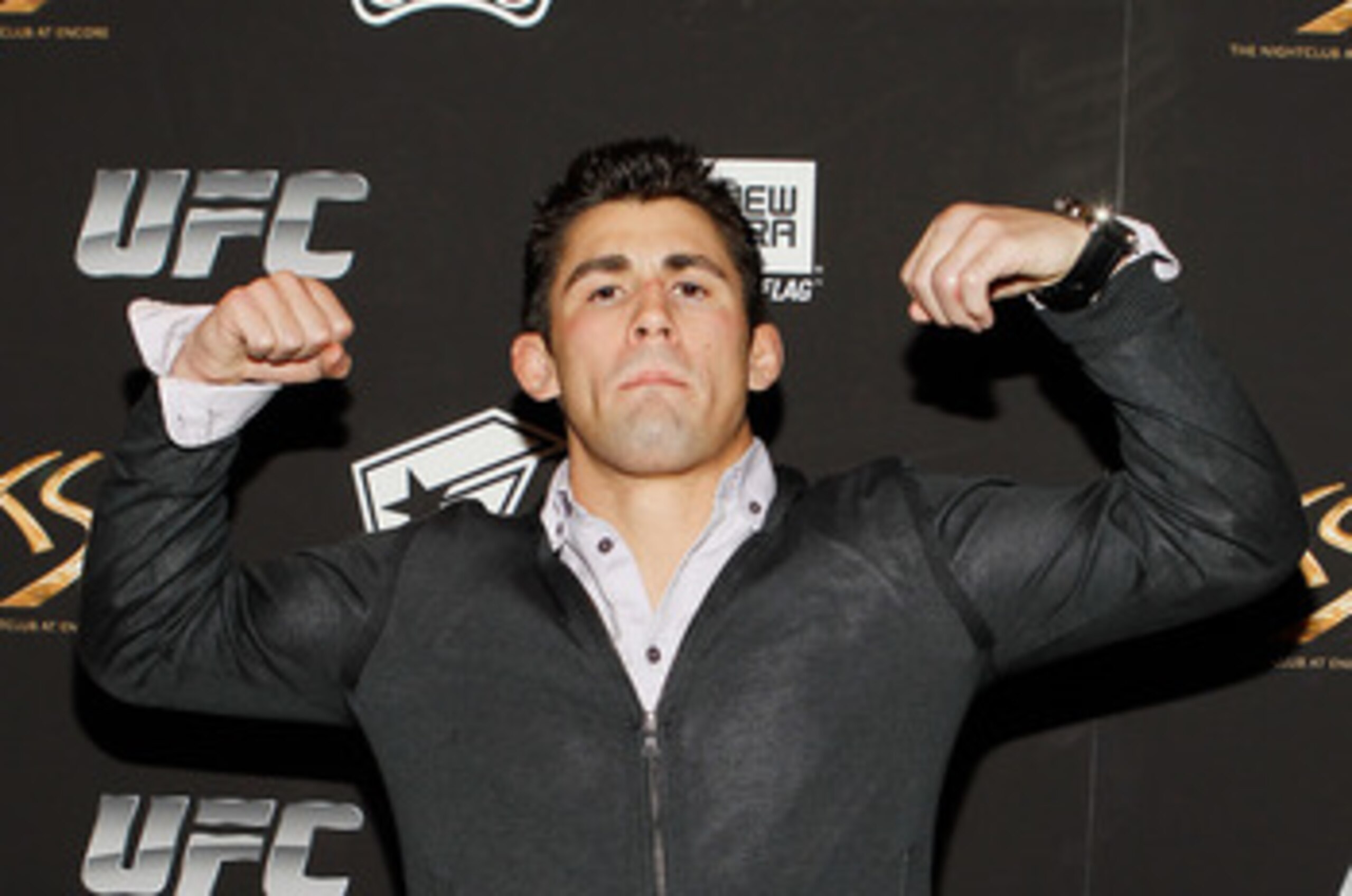 LAS VEGAS - FEBRUARY 15: UFC fighter Dominick Cruz arrives at UFC, Famous Stars and Straps and New Era's 'The Magic Party' at XS the nightclub on February 15, 2011 in Las Vegas, Nevada. (Photo by Isaac Brekken/Getty Images) LAS VEGAS - FEBRUARY 15: UFC fighter Dominick Cruz arrives at UFC, Famous Stars and Straps and New Era's 'The Magic Party' at XS the nightclub on February 15, 2011 in Las Vegas, Nevada. (Photo by Isaac Brekken/Getty Images)