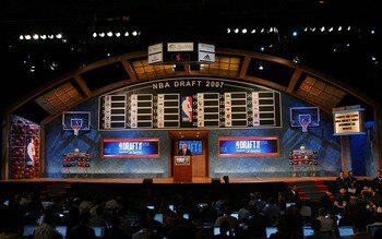 NEW YORK - JUNE 28:  NBA Commissioner David Stern speaks during the 2007 NBA Draft at the WaMu Theatre at Madison Square Garden June 28, 2007 in New York City. NOTE TO USER: User expressly acknowledges and agrees that, by downloading and or using this pho