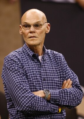 NEW ORLEANS - NOVEMBER 30: Democratic strategist James Carville attends the NFL game between the New Orleans Saints and the New England Patriots at Louisana Superdome on November 30, 2009 in New Orleans, Louisiana. (Photo by Scott Halleran/Getty Images)