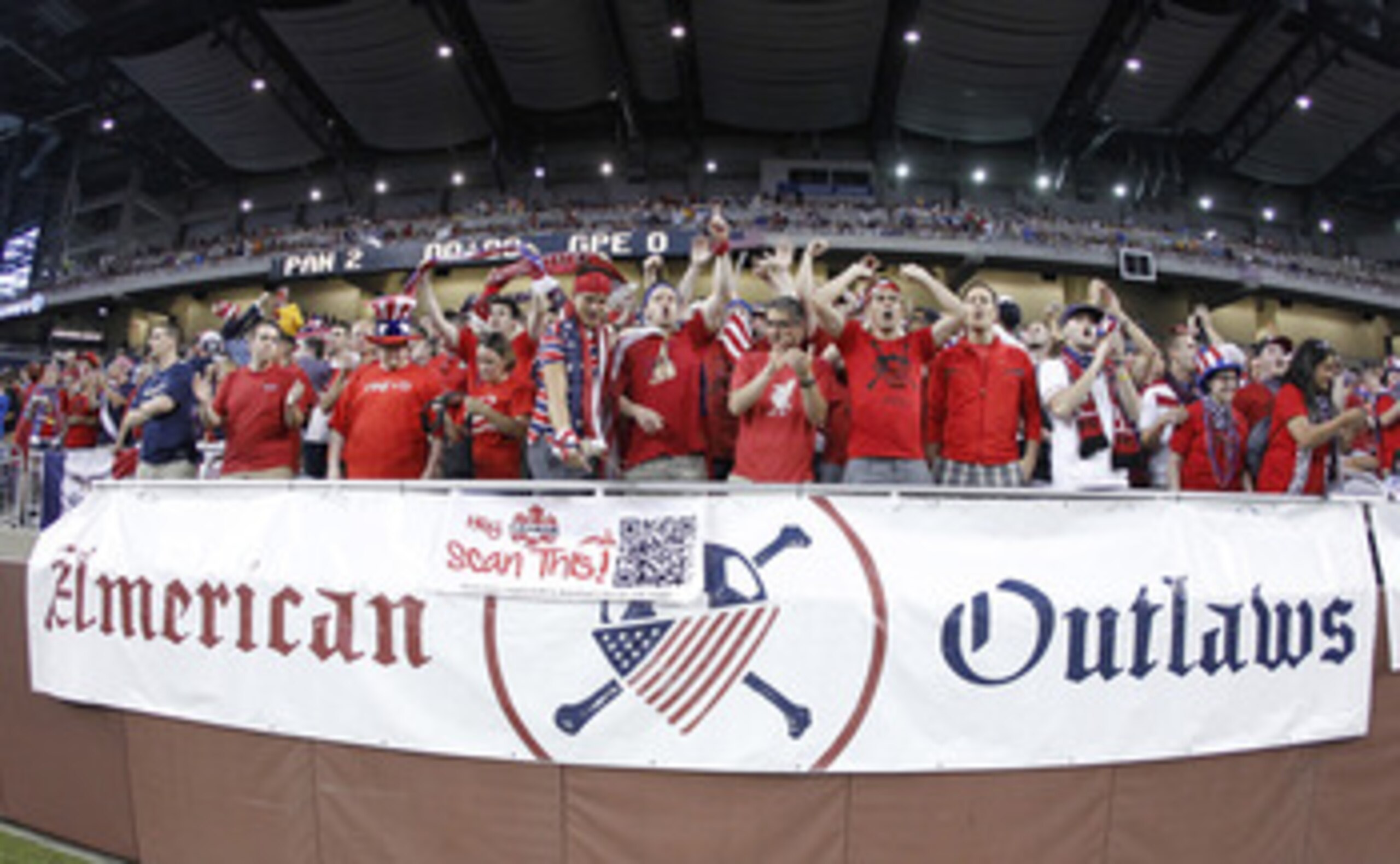 DETROIT, MI - JUNE 7: Fans of the United States soccer team show their support prior to playing Canada during the 2011 Gold Cup at Ford Field on June 7, 2011 in Detroit, Michigan. The United States won the game 2-0. (Photo by Gregory Shamus/Getty Images) DETROIT, MI - JUNE 7: Fans of the United States soccer team show their support prior to playing Canada during the 2011 Gold Cup at Ford Field on June 7, 2011 in Detroit, Michigan. The United States won the game 2-0. (Photo by Gregory Shamus/Getty Images)