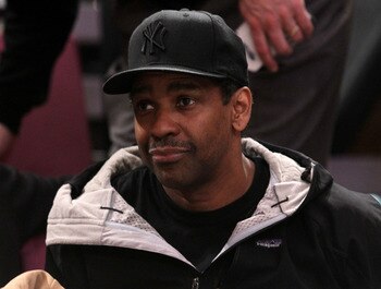 NEW YORK - MARCH 11: Actor Denzel Washington attends the game between the Cincinnati Bearcats and the West Virginia Mountaineers during the quarterfinal of the 2010 NCAA Big East Tournament at Madison Square Garden on March 11, 2010 in New York City.  (Ph